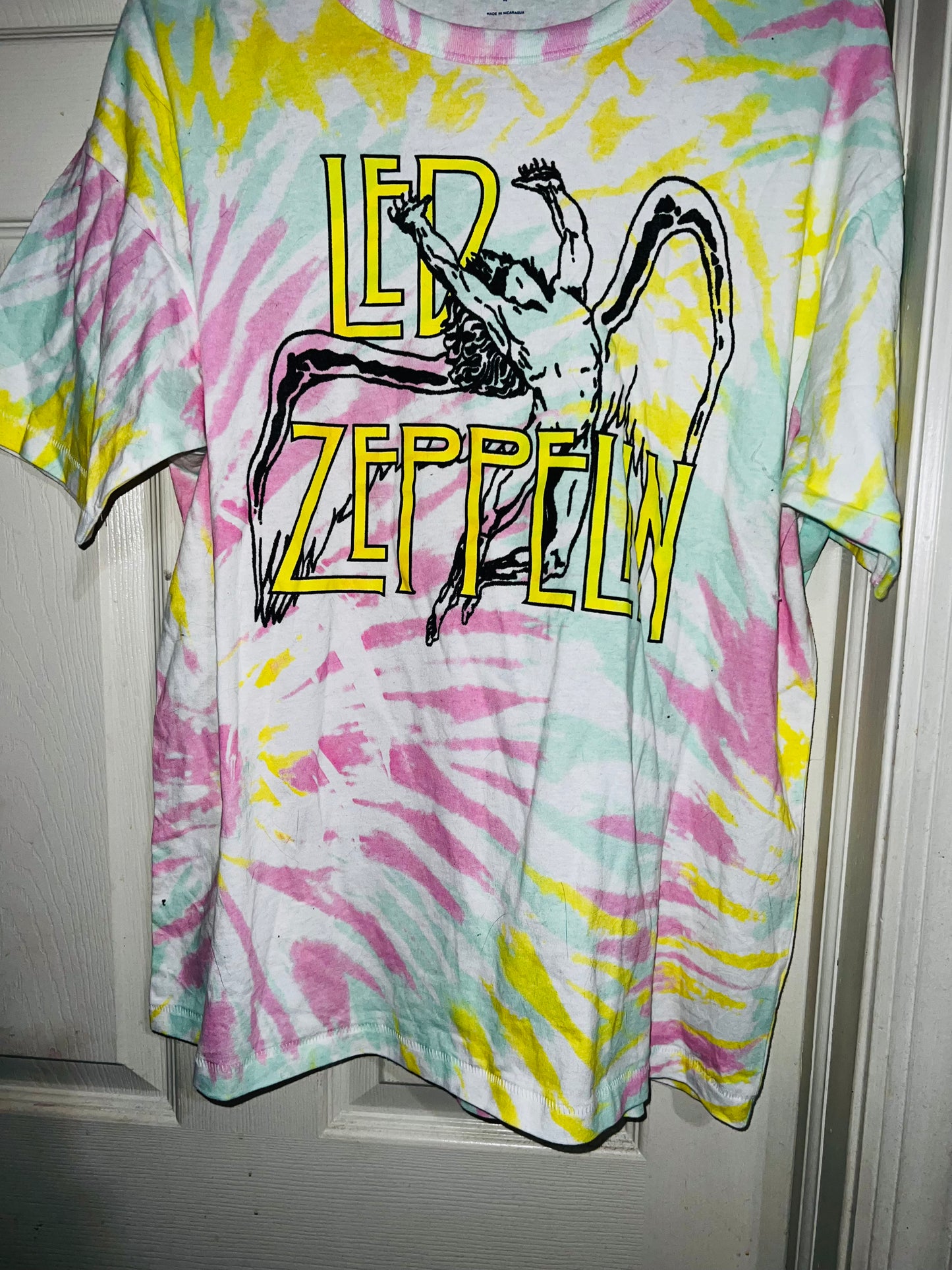 Led Zeppelin Tie Dye Distressed Tee