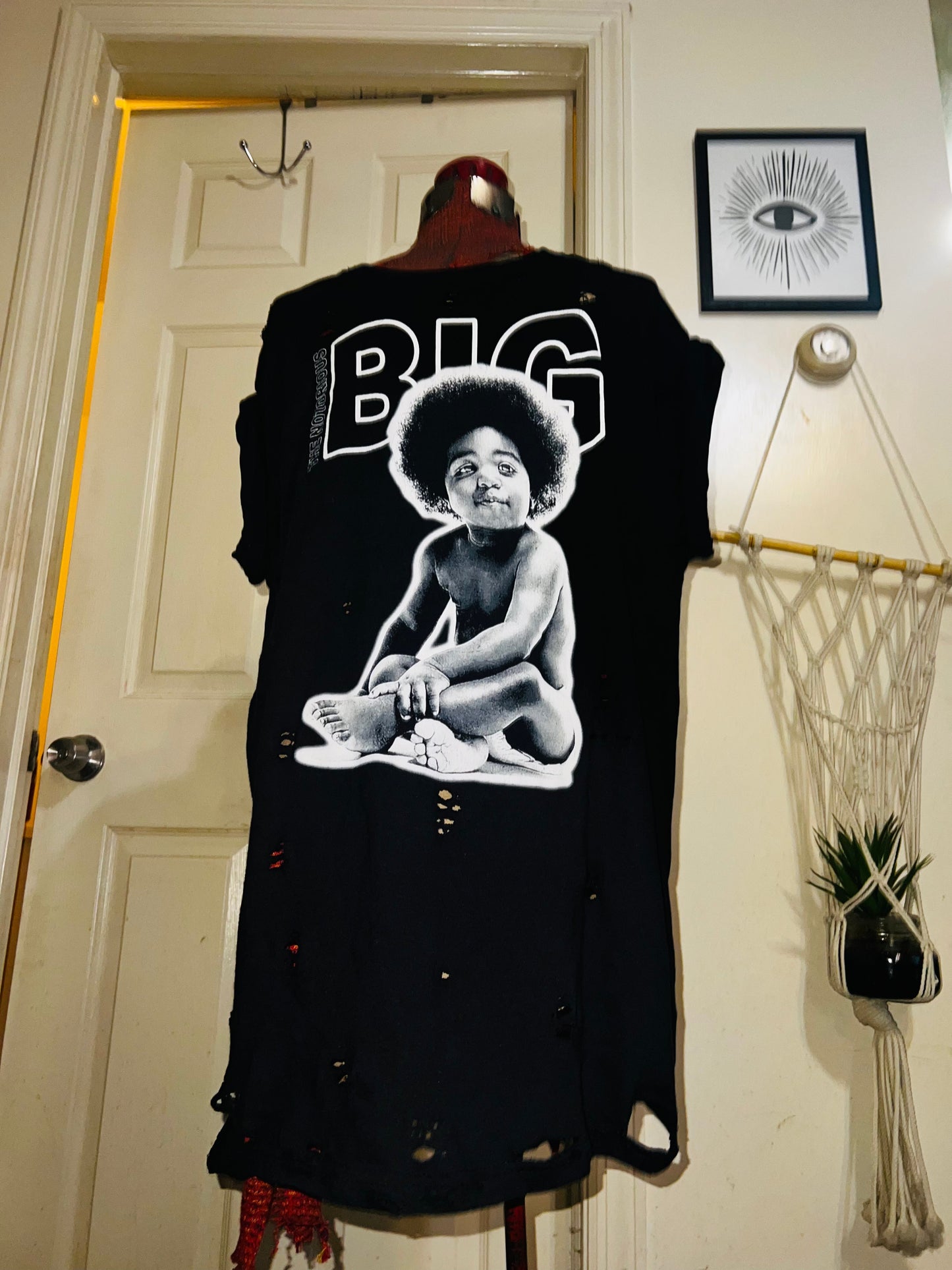 Notorious BIG Oversized Distressed Tee