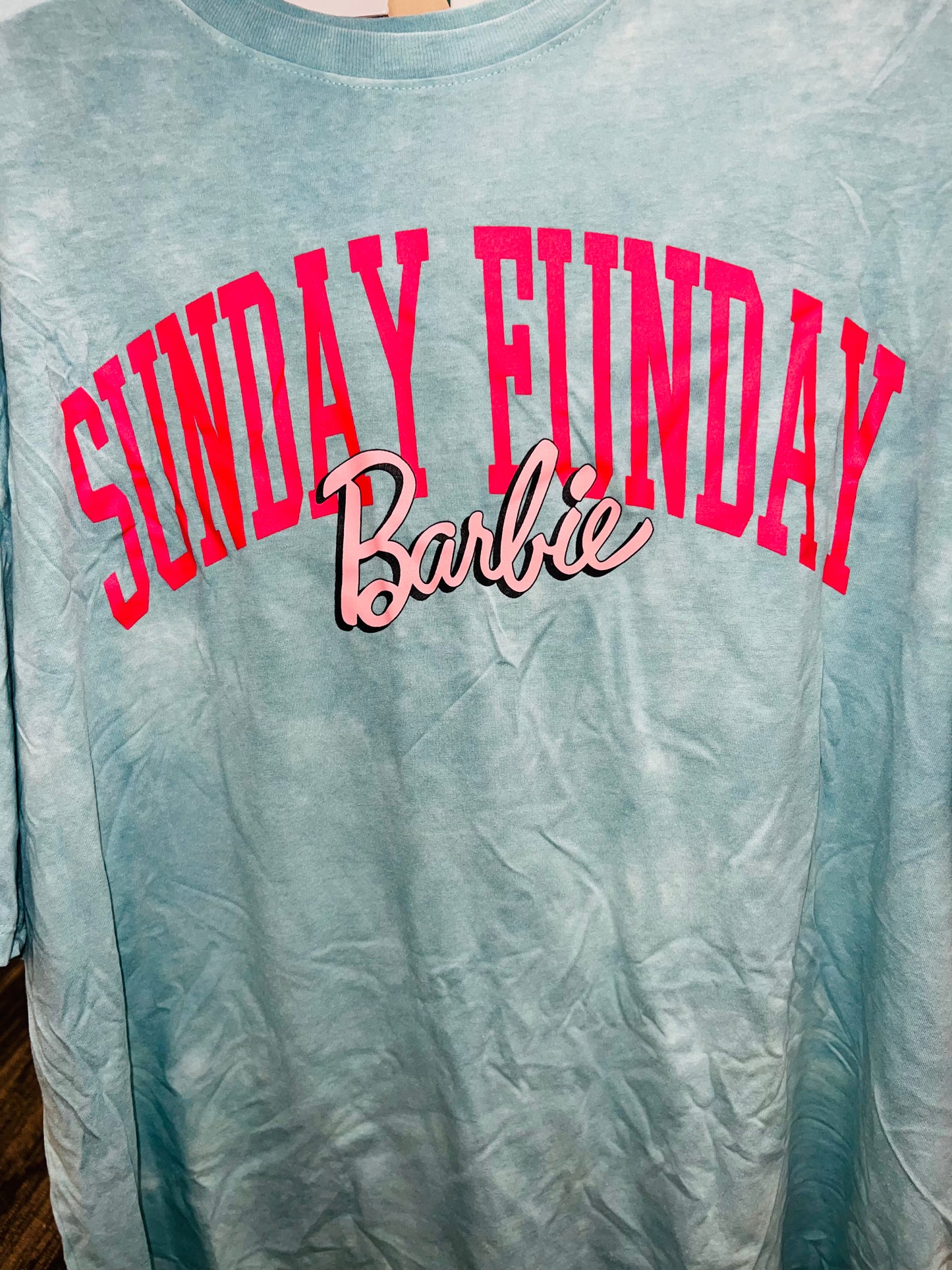 Barbie Oversized Double Sided Distressed Tee