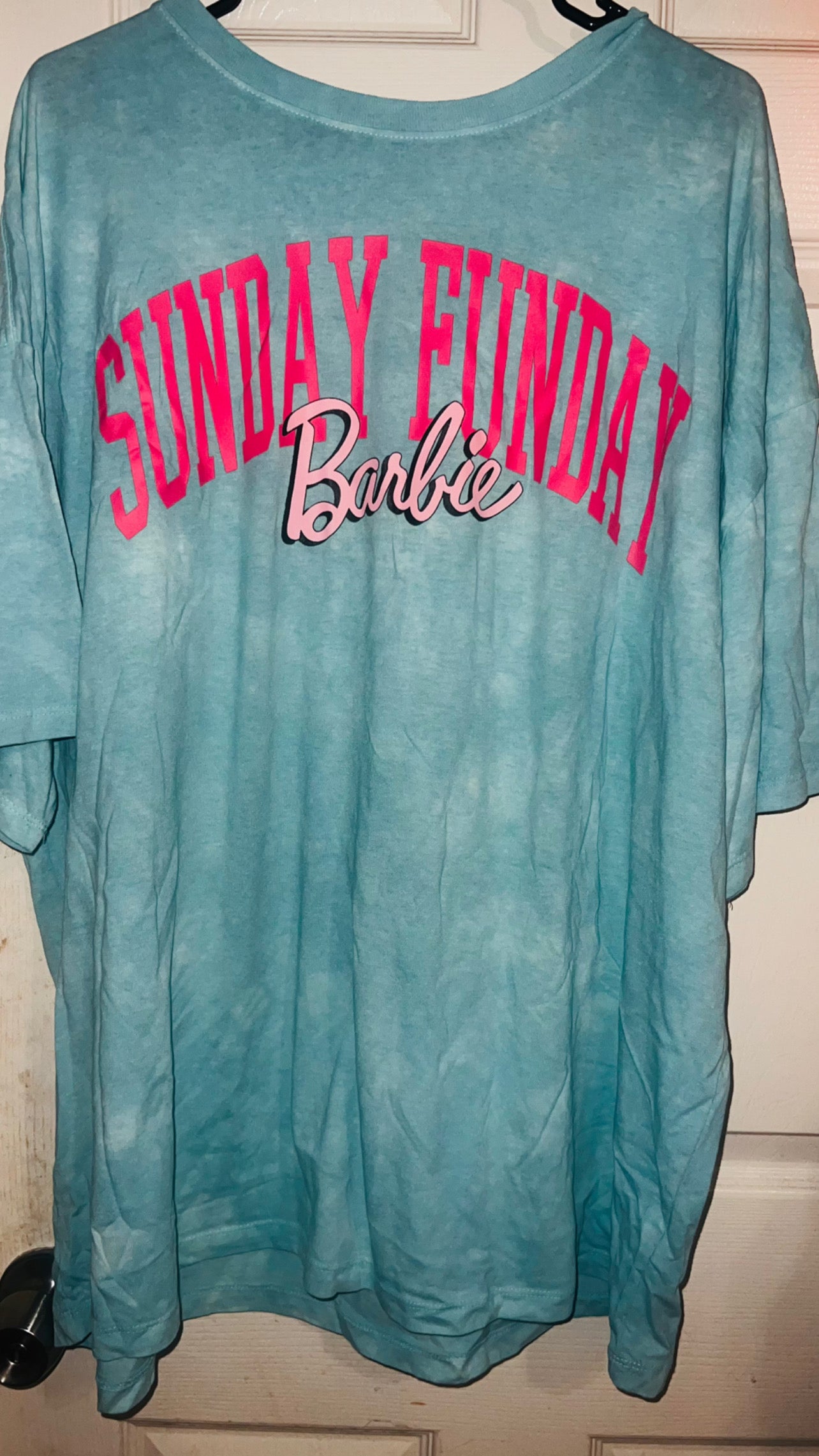 Barbie Oversized Double Sided Distressed Tee