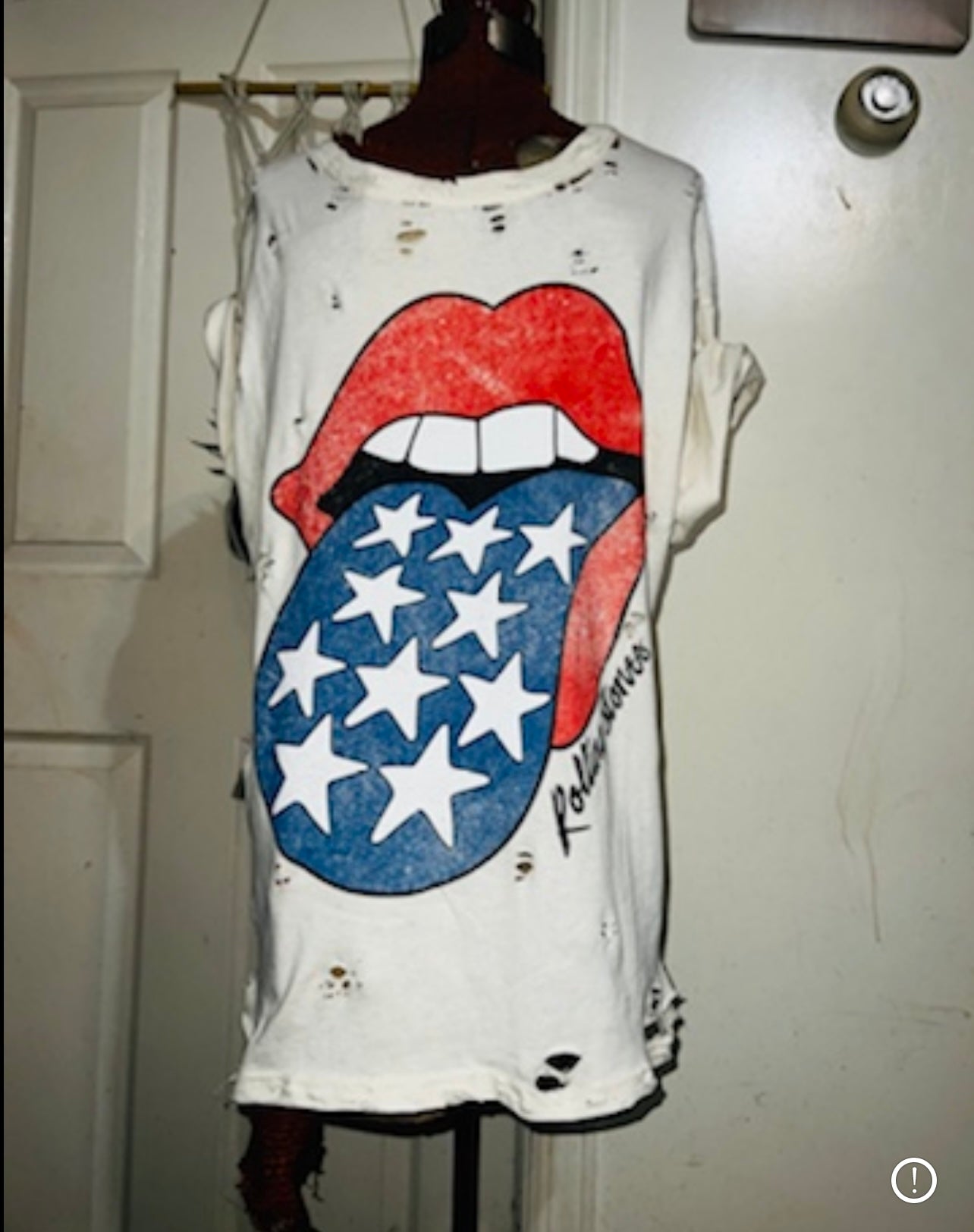 Rolling Stones Oversized Distressed Tee