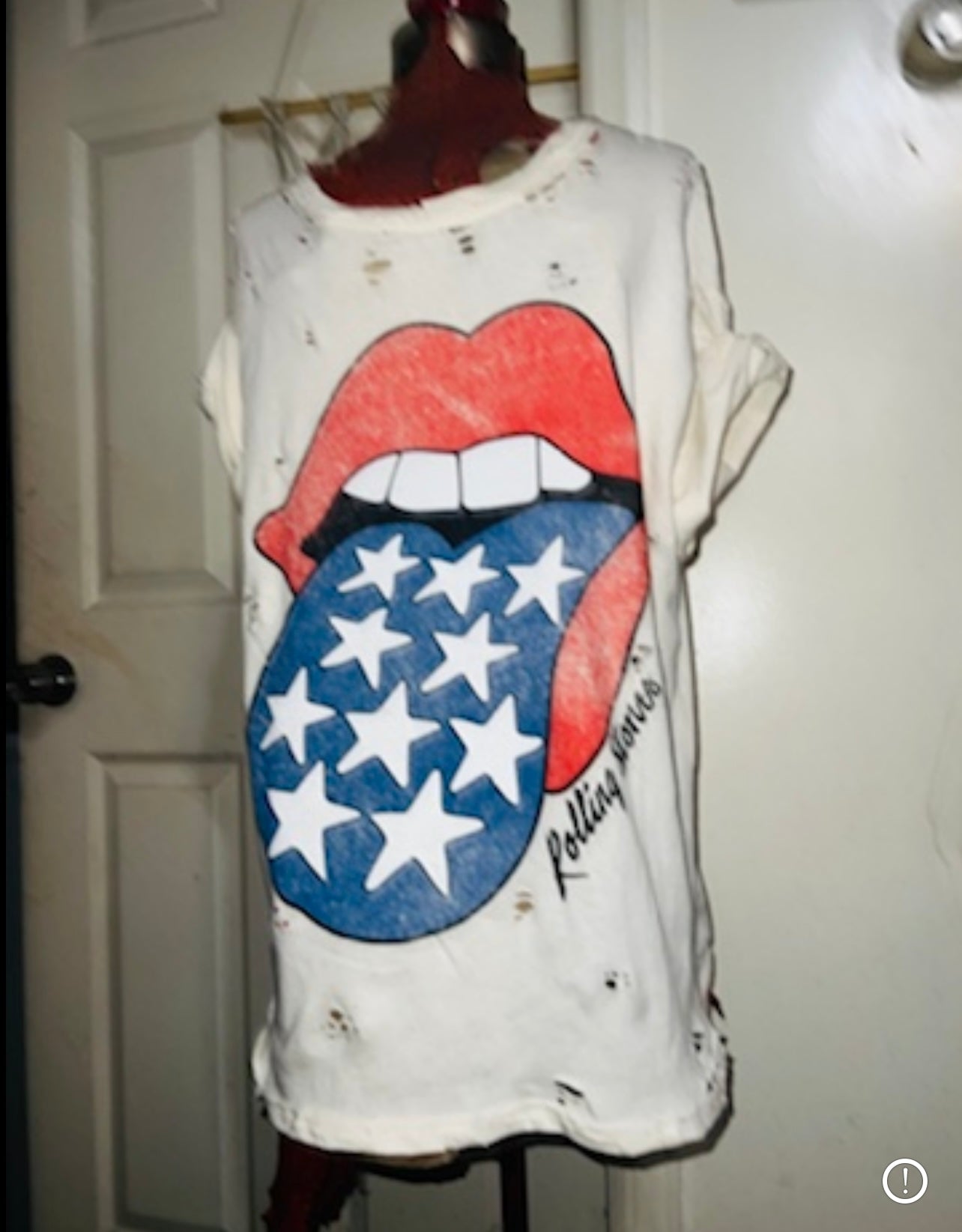 Rolling Stones Oversized Distressed Tee