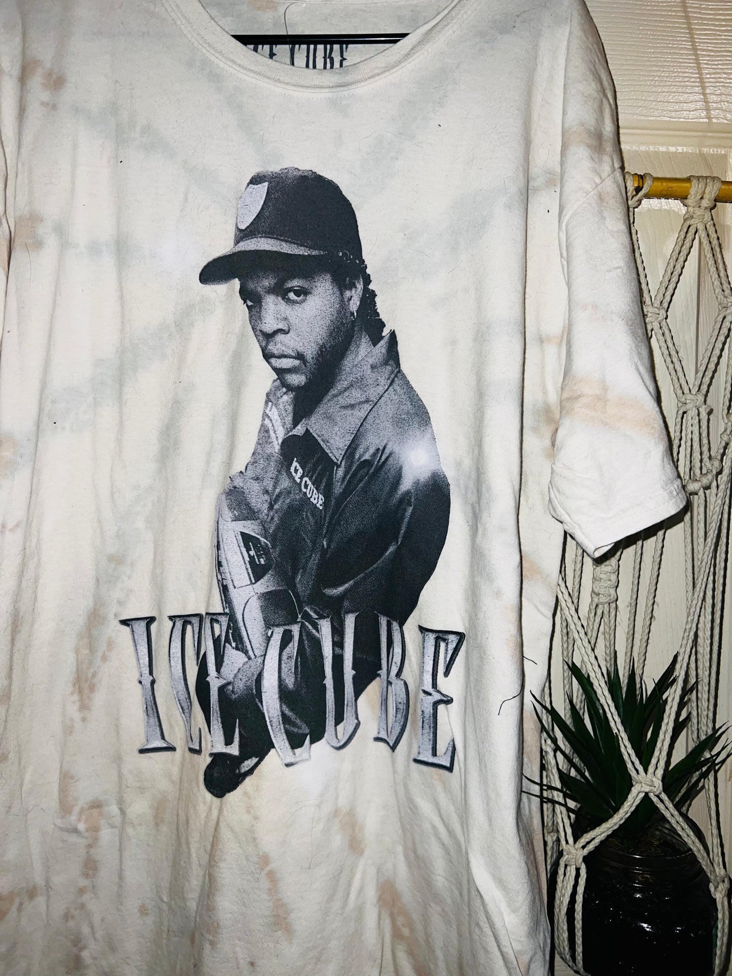 Ice Cube tie dyed Oversized Distressed Tee
