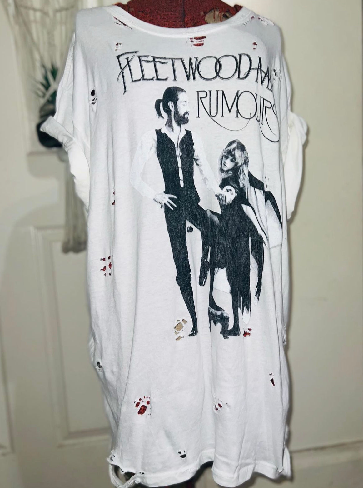 Fleetwood Mac “Rumors” Distressed Oversized Tee