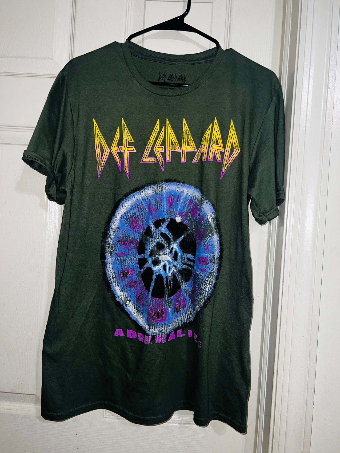 Bleached Def Leppard Distressed Tee