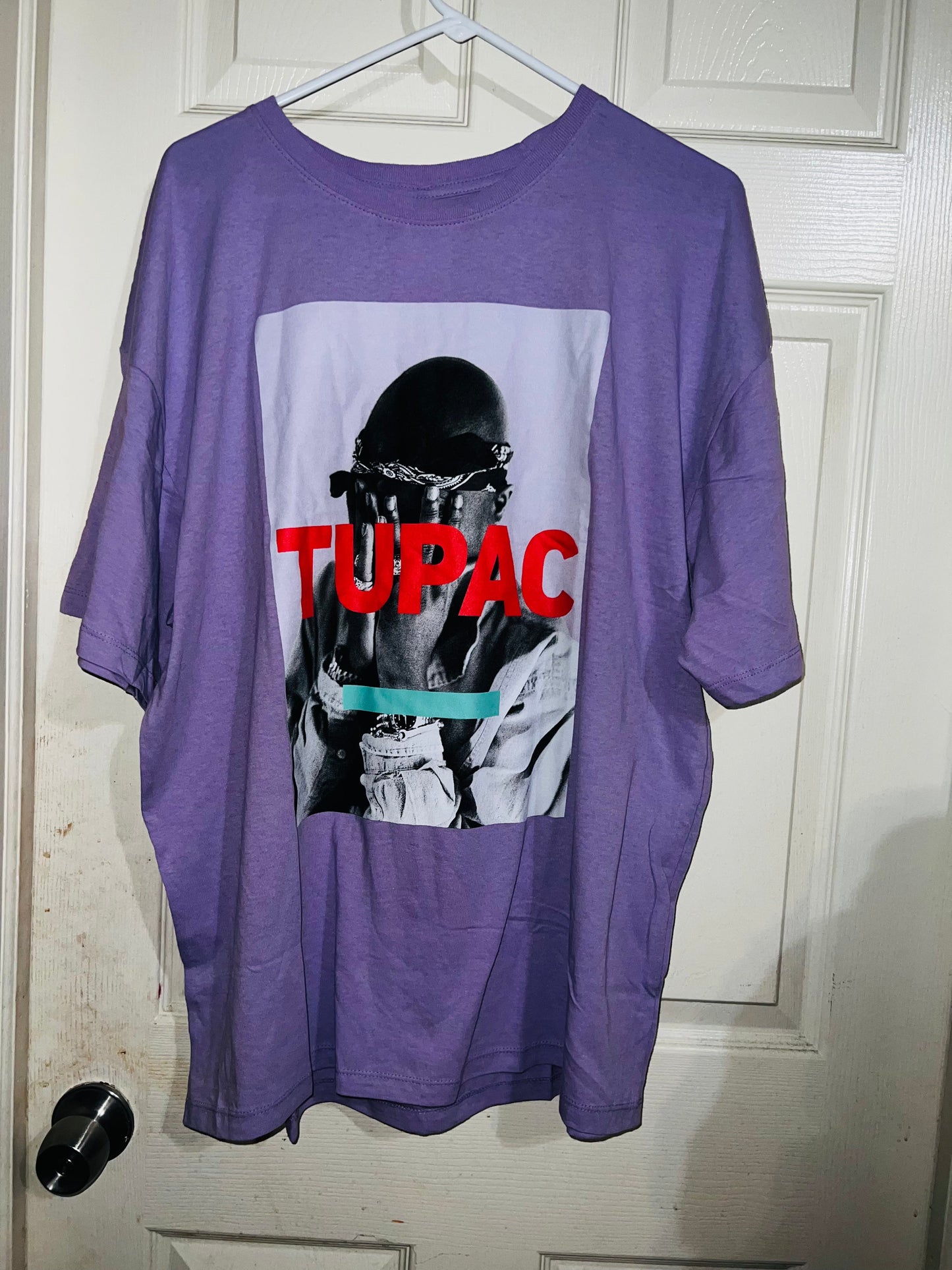 Tupac Oversized Distressed Tee