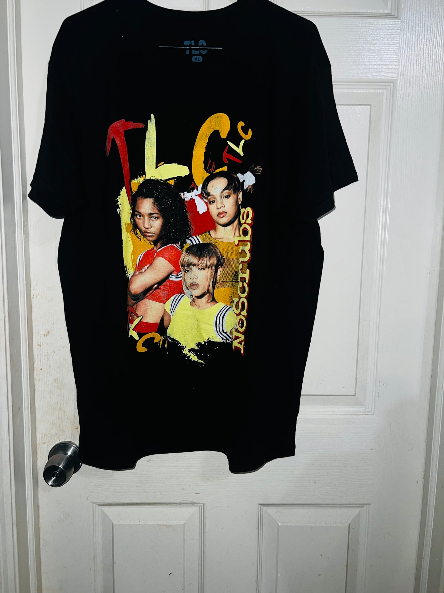 TLC No Scrubs Oversized Distressed Tee