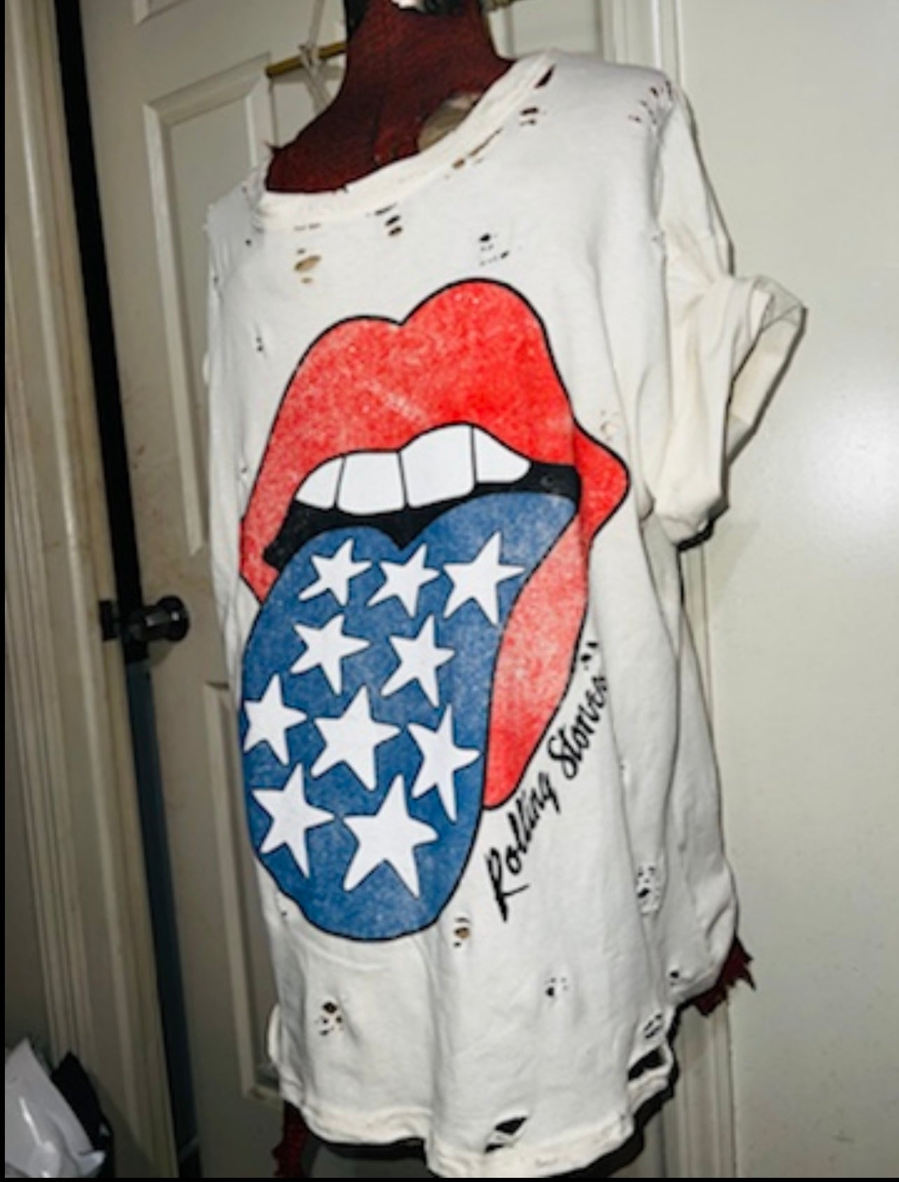 Rolling Stones Oversized Distressed Tee