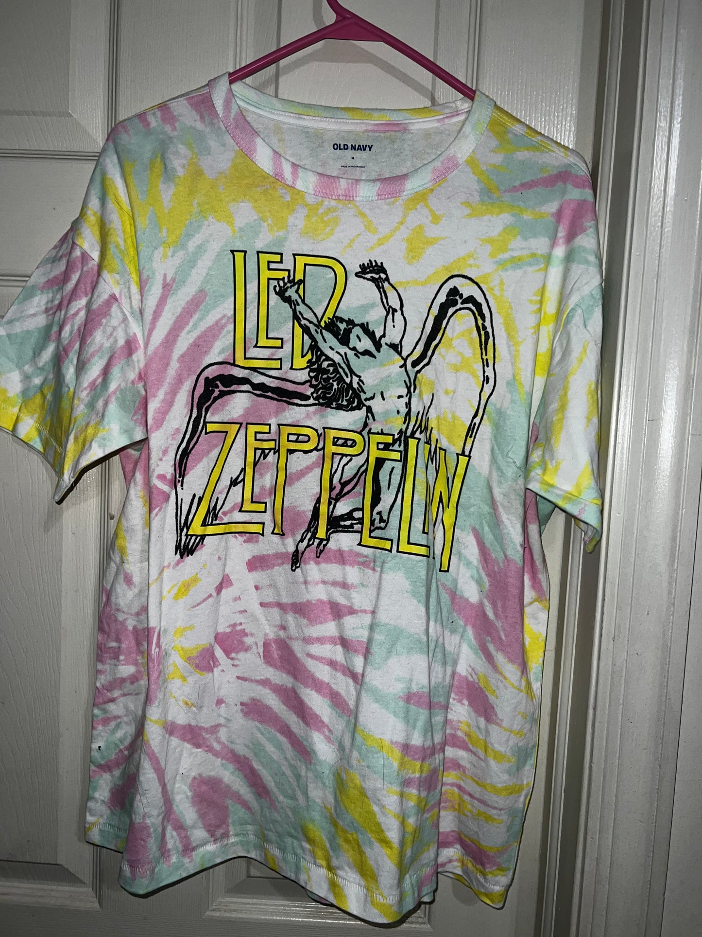 Led Zeppelin Tie Dye Distressed Tee