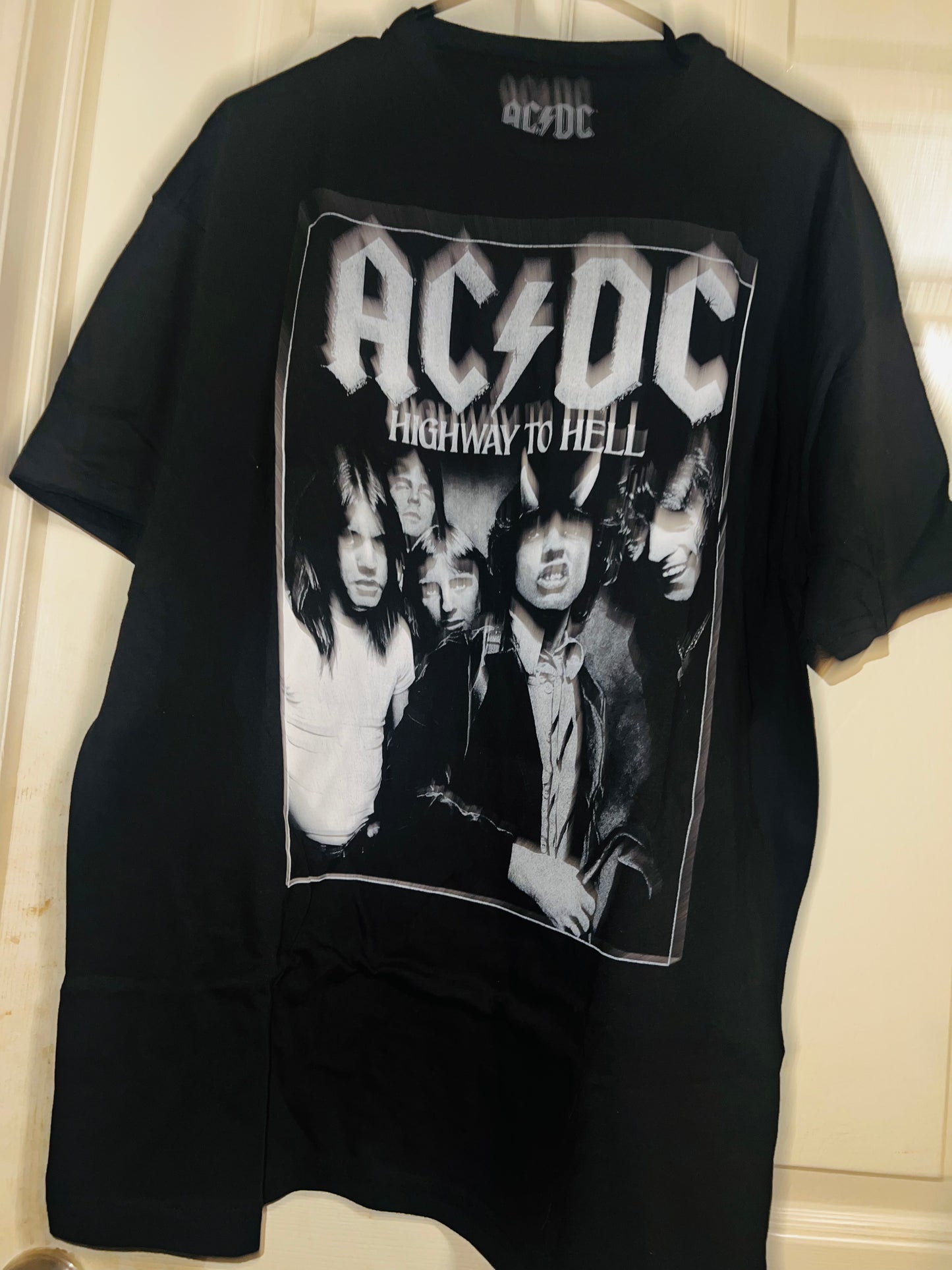 AC/DC Highway to Hell Distressed Oversized Tee