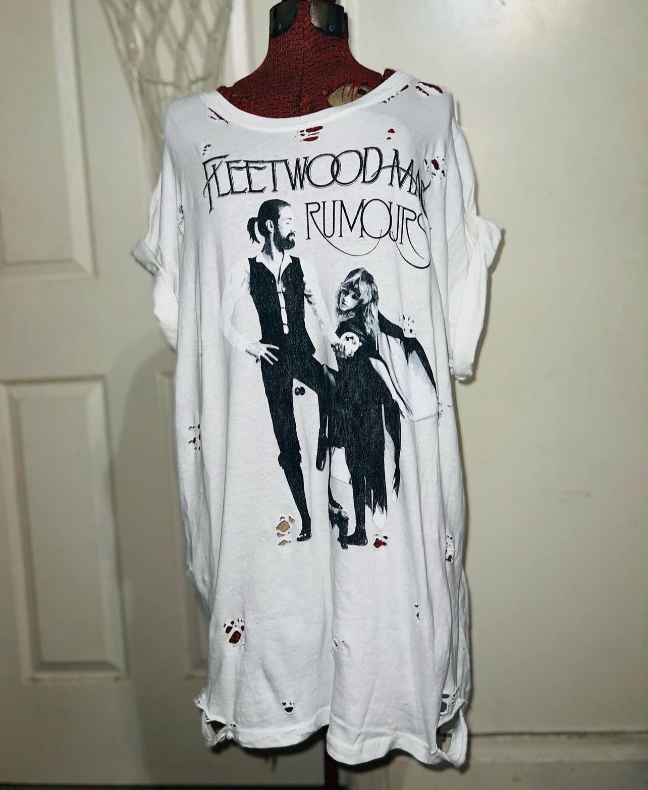 Fleetwood Mac “Rumors” Distressed Oversized Tee