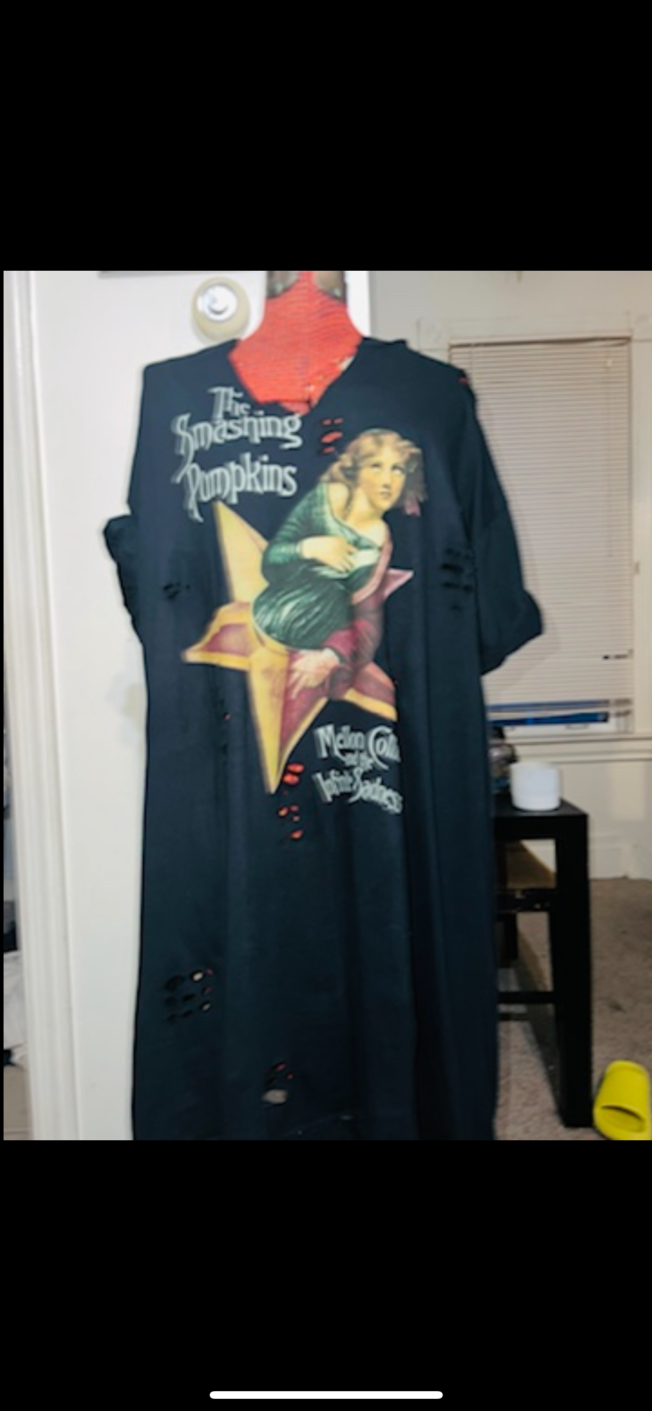 Smashing Pumpkins Oversized Distressed Tee