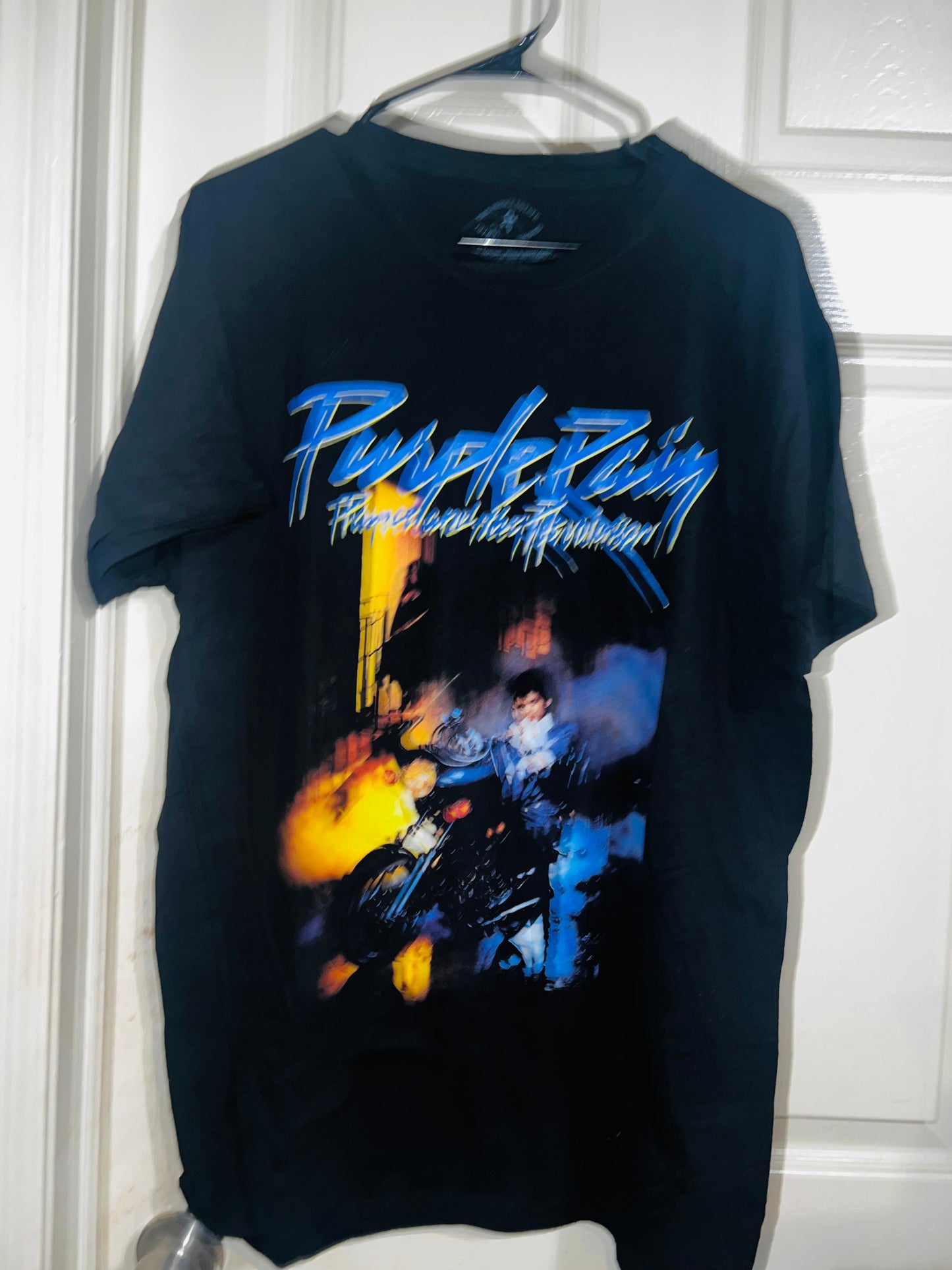 Prince “Purple Rain” Oversized Distressed Tee