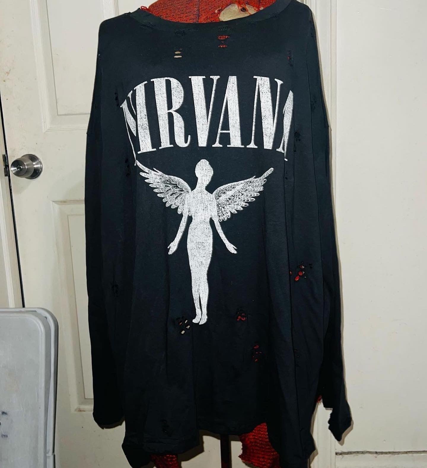 Nirvana Long Sleeve Oversized Shirt