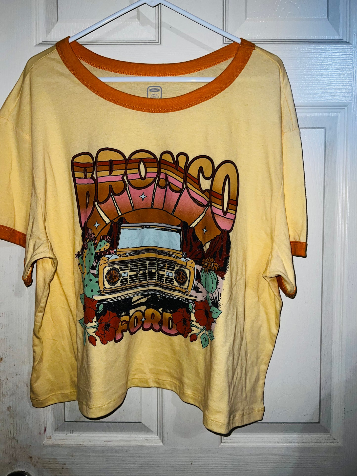 Ford Bronco 60’s Style Oversized Distressed Tee