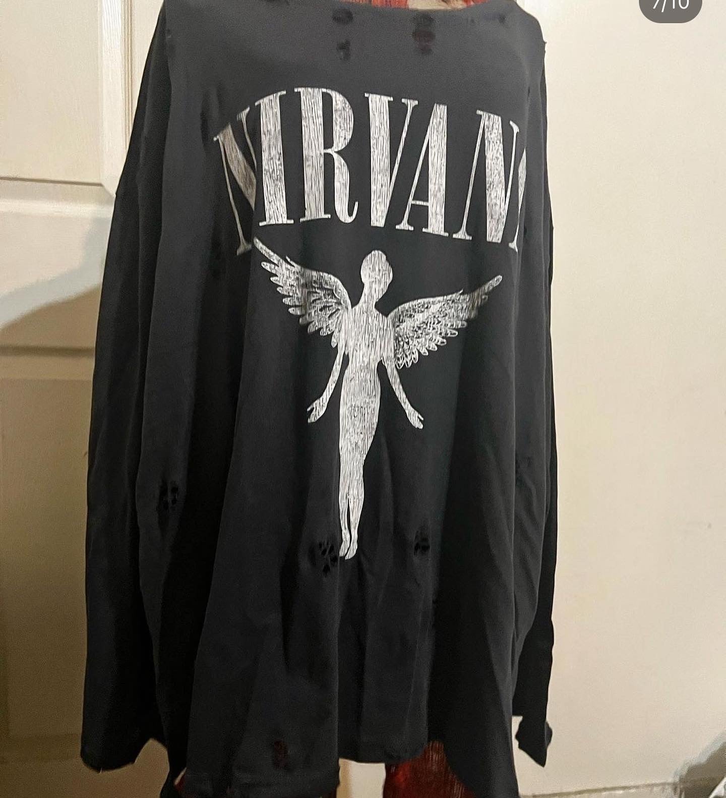 Nirvana Long Sleeve Oversized Shirt