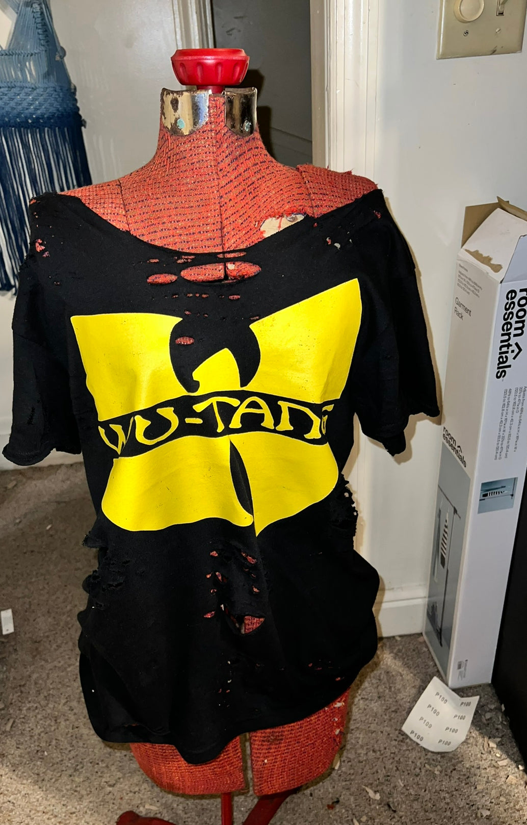 Wu Tang Distressed Oversized Tee