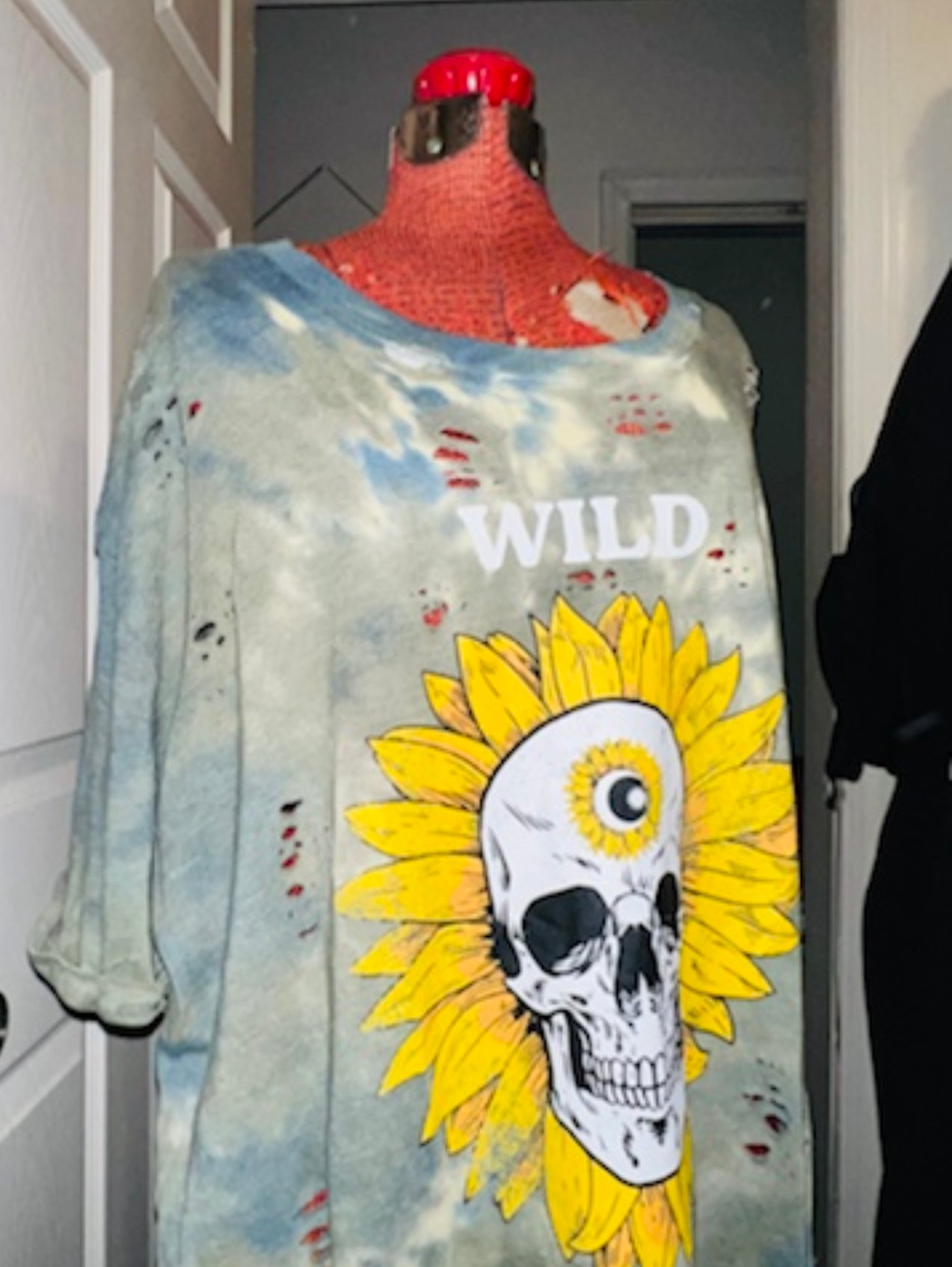 Wild Child Graphic Oversized Distressed Tee