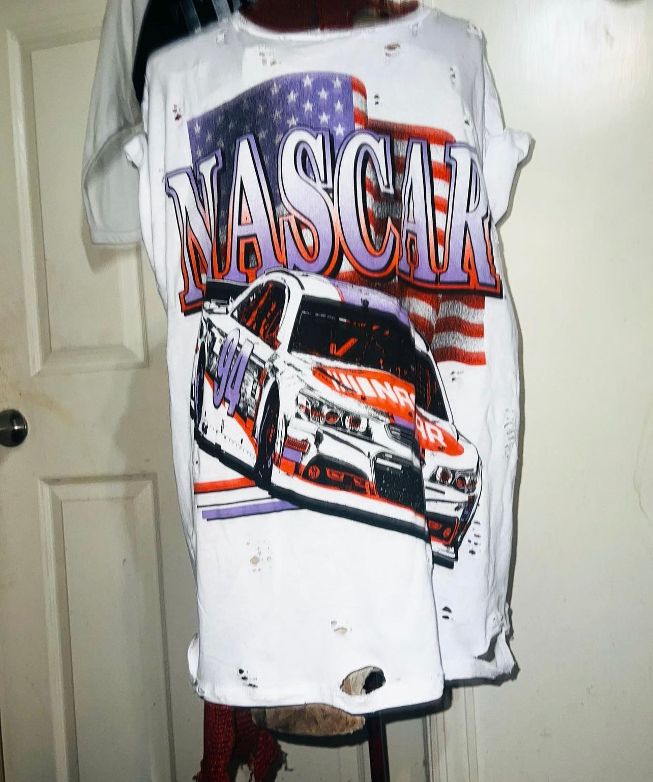 NASCAR American Flag Distressed Tee