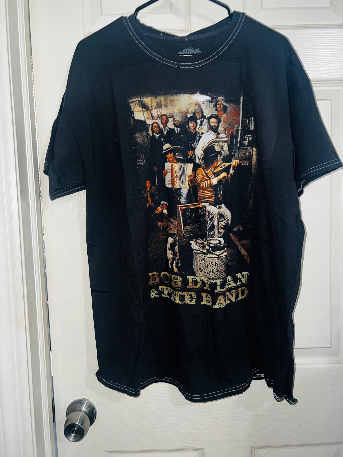 Bob Dylan and the Band Oversized Distressed Tee