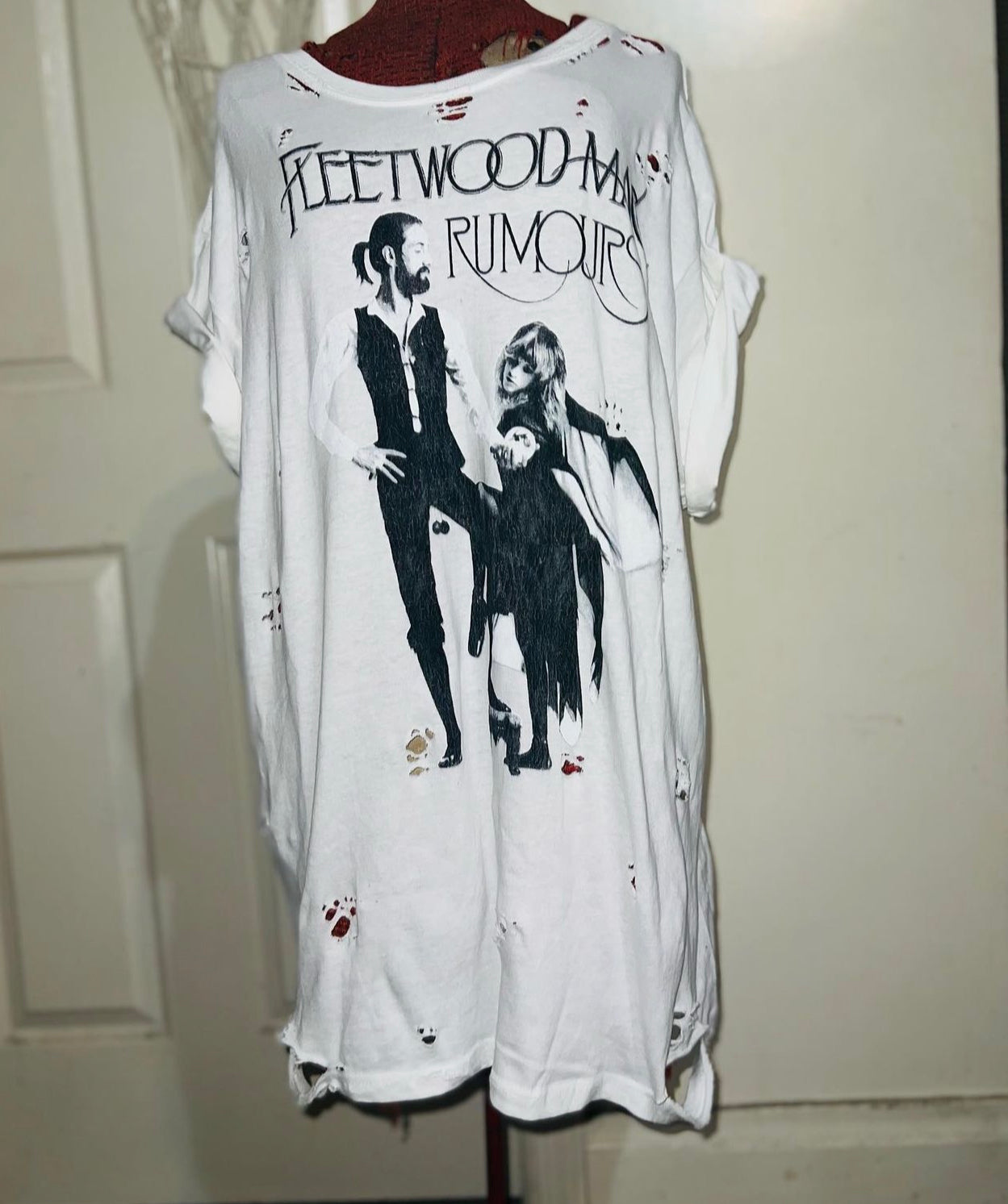 Fleetwood Mac “Rumors” Distressed Oversized Tee
