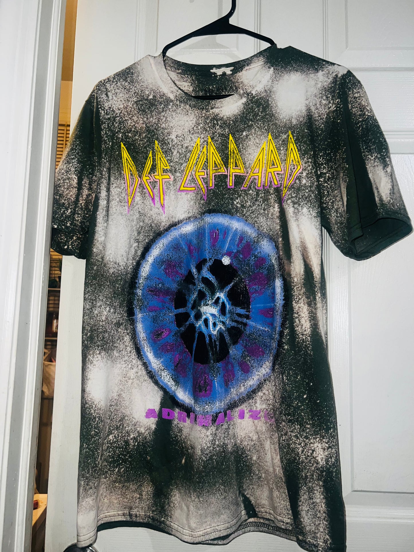 Bleached Def Leppard Distressed Tee