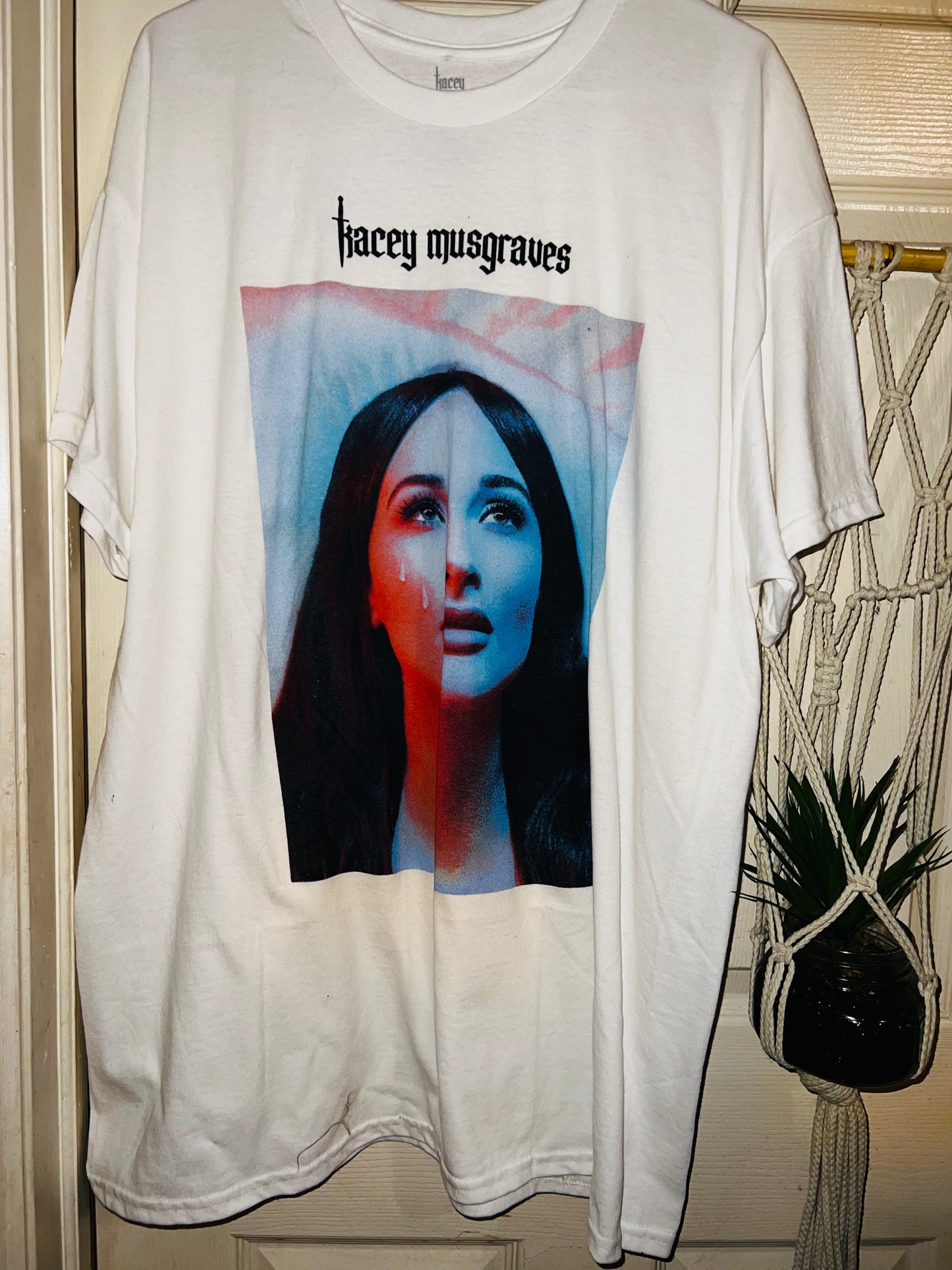 Kasey Musgraves Oversized Distressed Tee