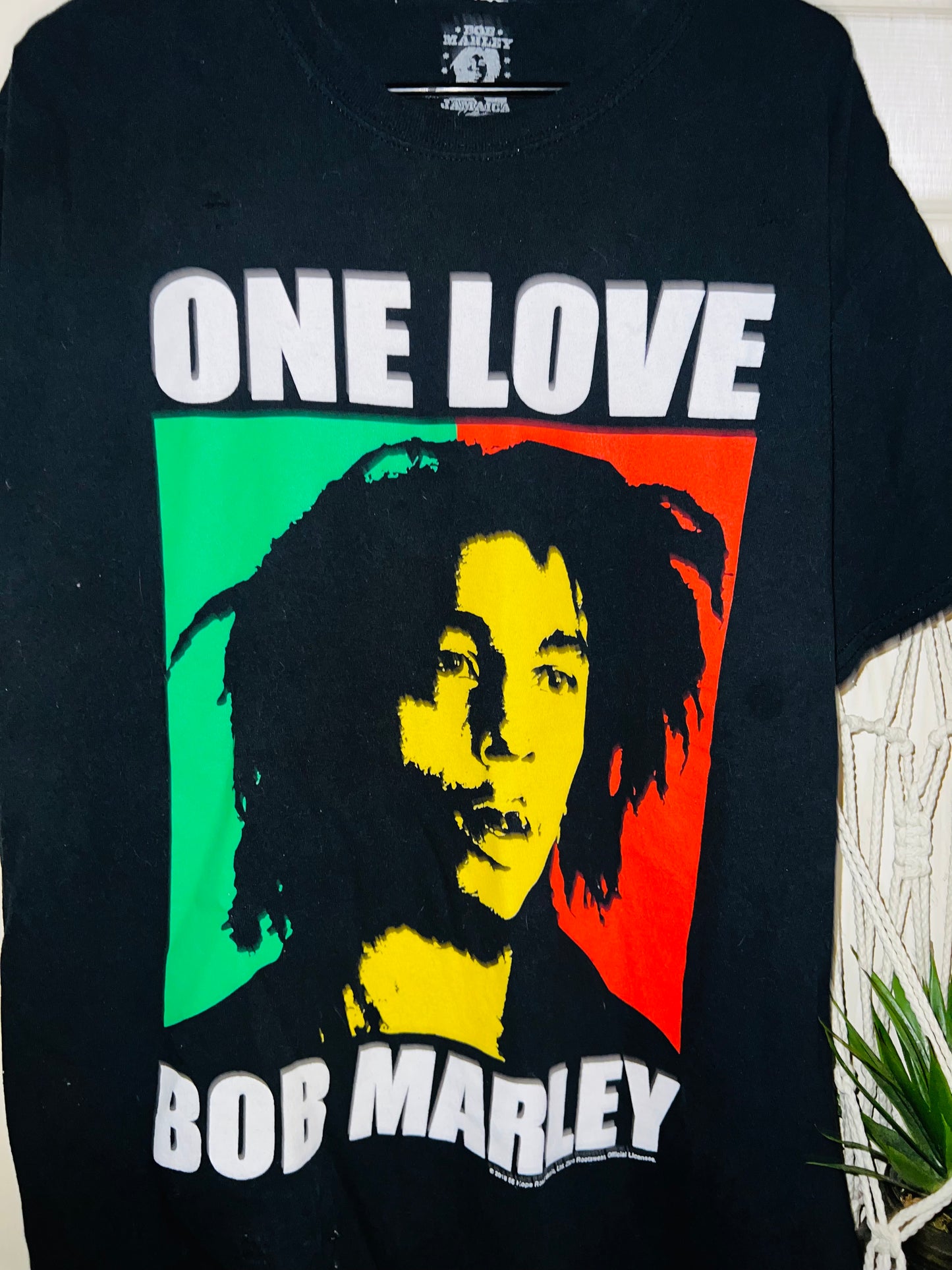 Bob Marley Vintage One Love OS Distressed Tee