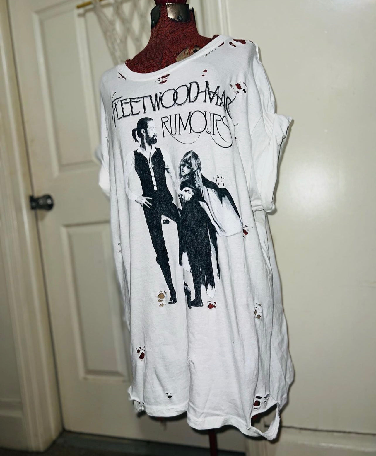 Fleetwood Mac “Rumors” Distressed Oversized Tee