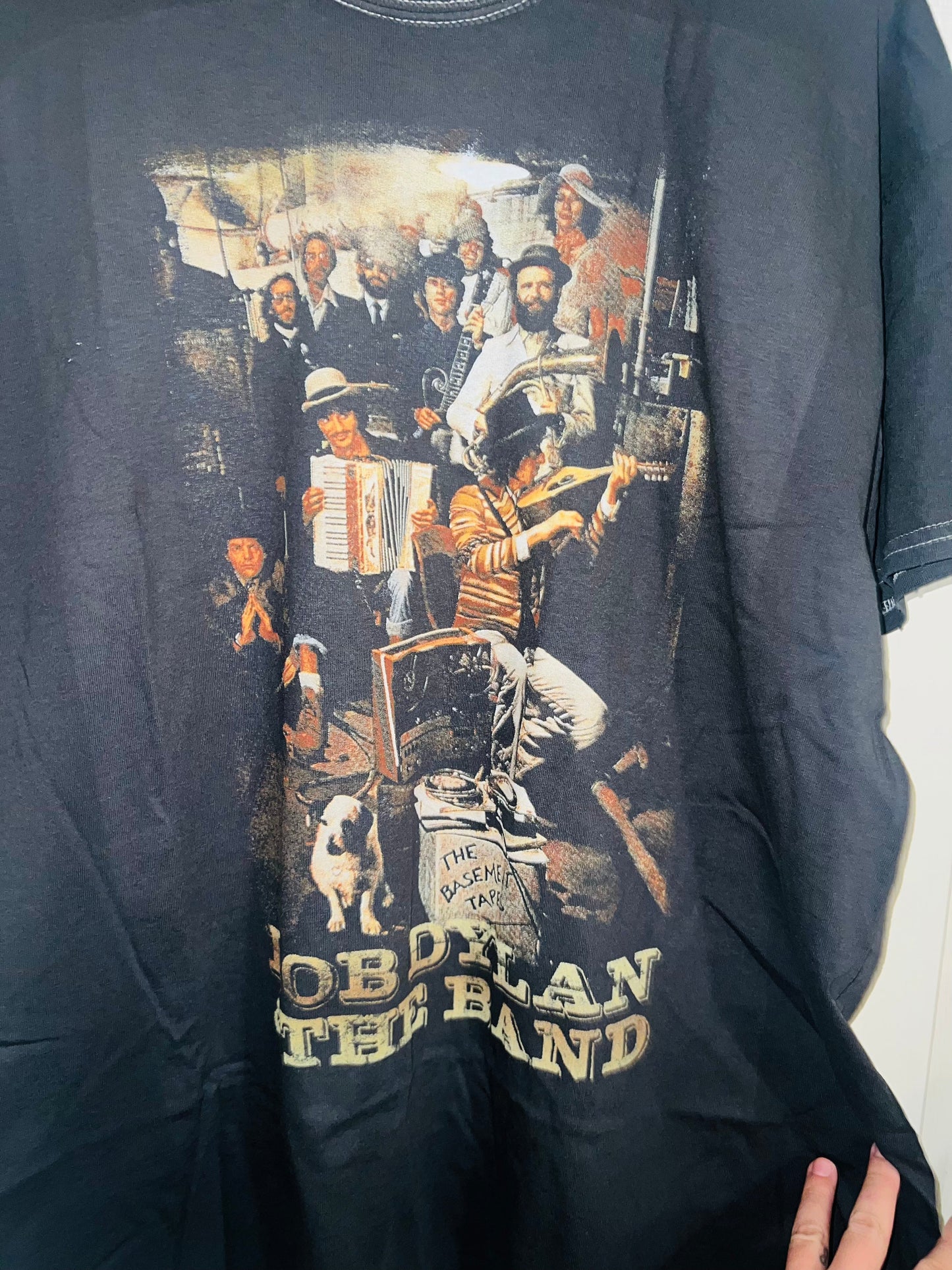 Bob Dylan and the Band Oversized Distressed Tee