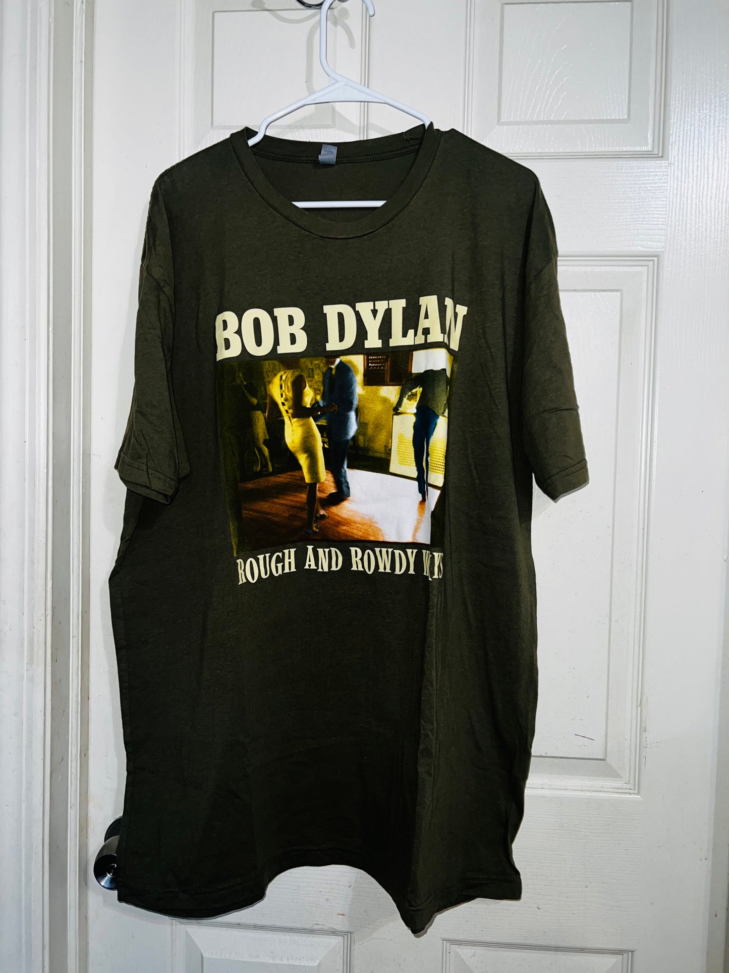 Bob Dylan Double Sided Vintage Oversized Distressed Tee