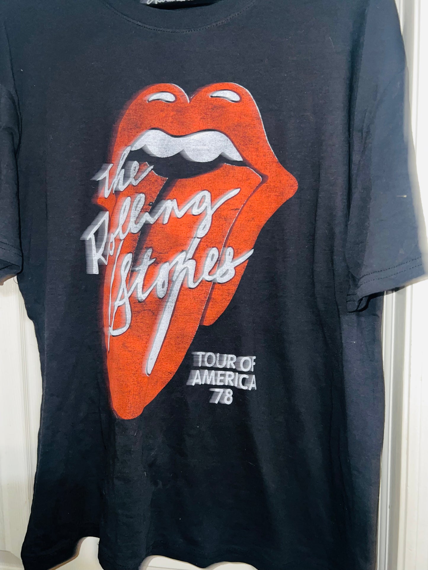 Rolling Stones ‘78 Tour Distressed Oversized Tee