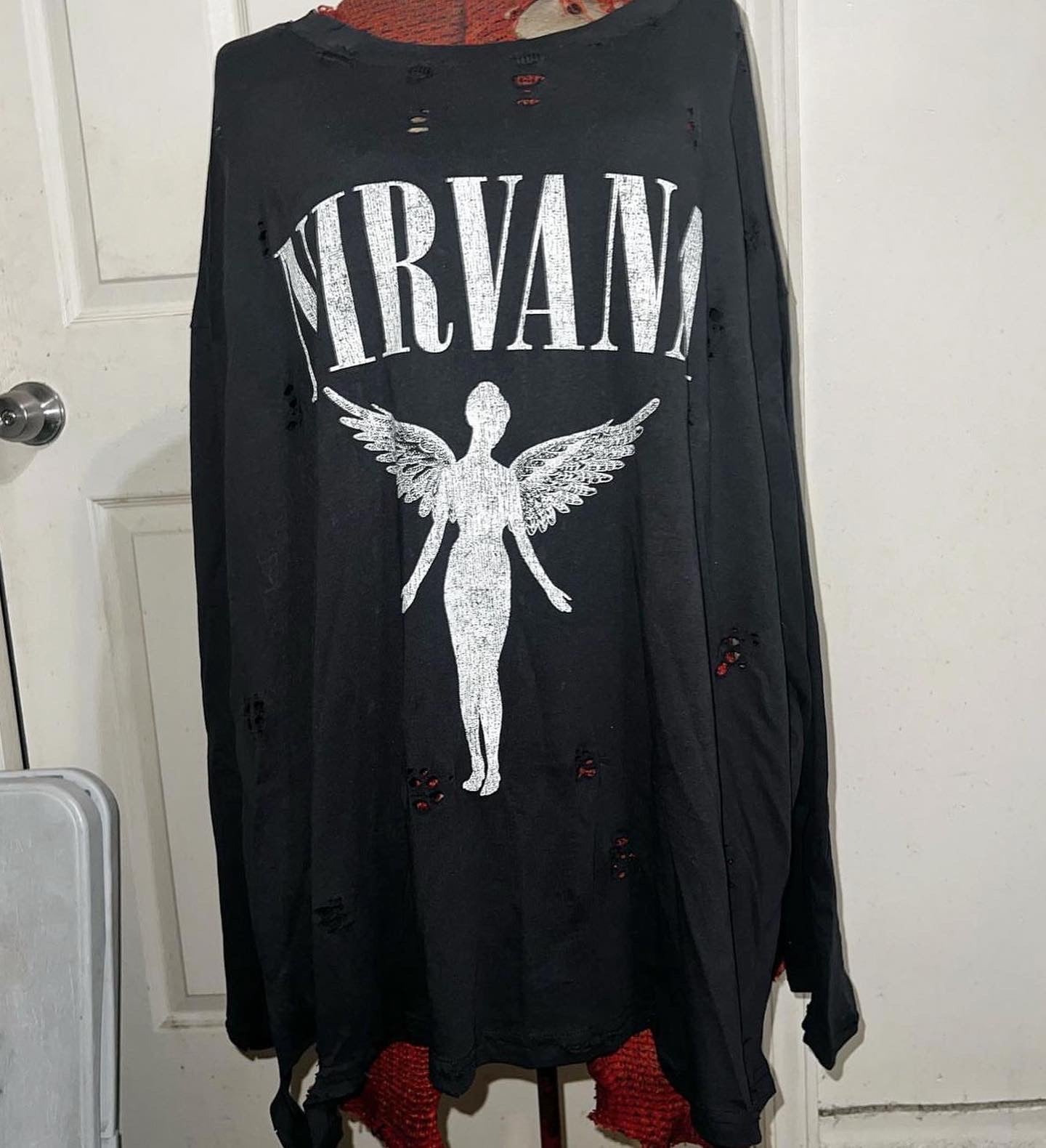 Nirvana Long Sleeve Oversized Shirt