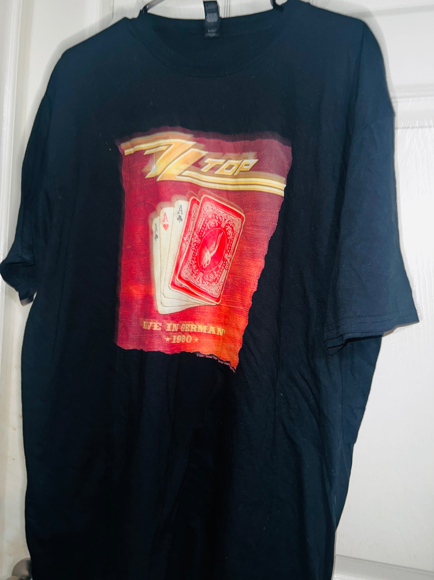 ZZ Top Oversized Distressed Tee