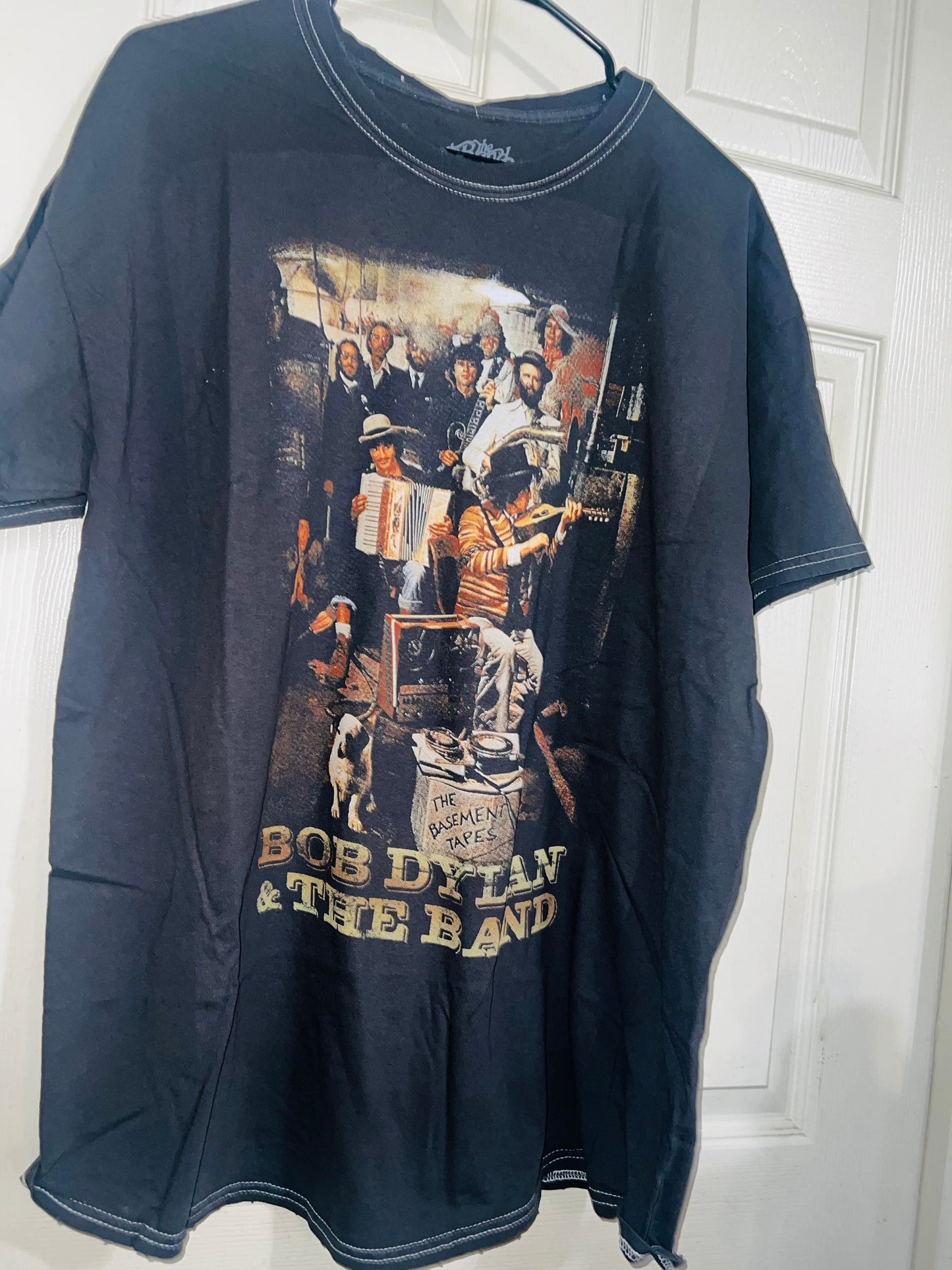 Bob Dylan and the Band Oversized Distressed Tee