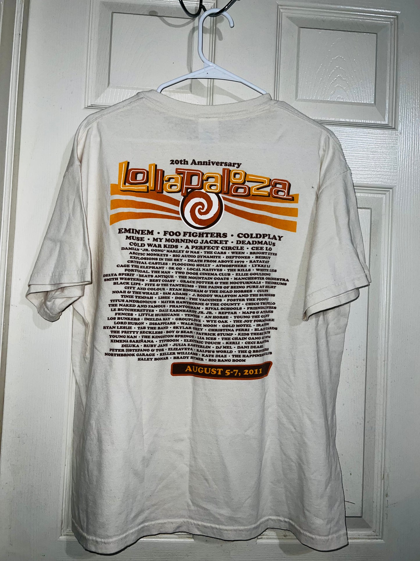 2011 Vintage Lollapalooza Oversized Tee