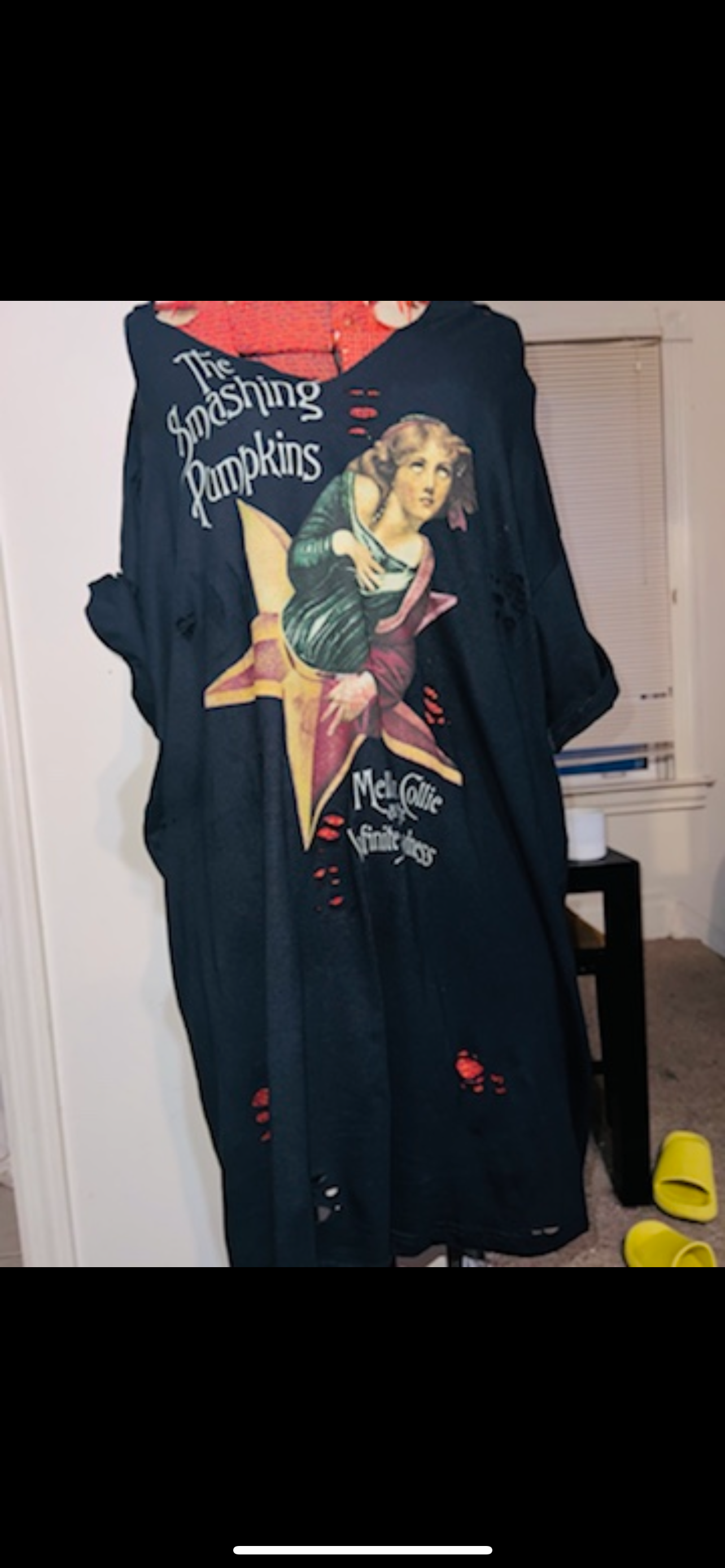 Smashing Pumpkins Oversized Distressed Tee