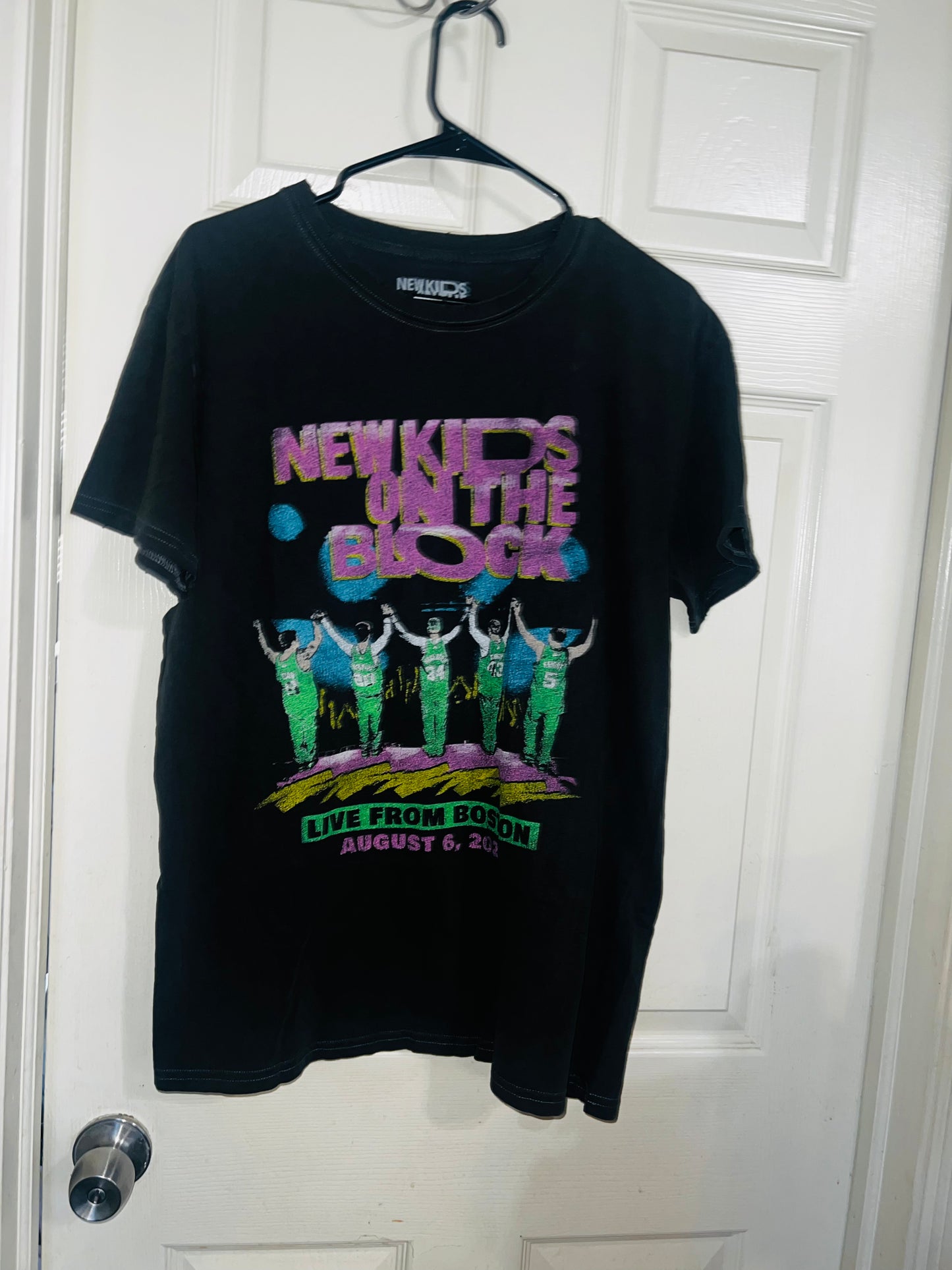 New Kids on the Block Oversized Distressed Tee