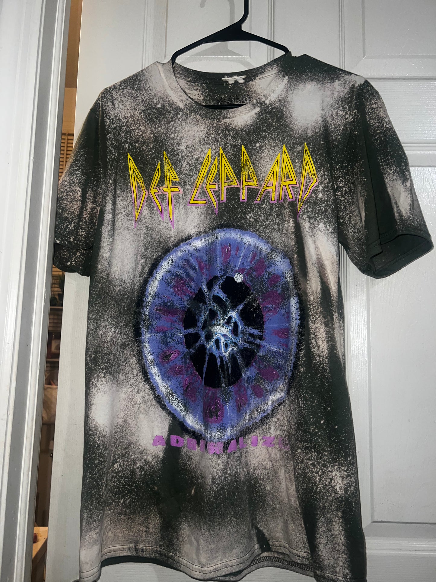 Bleached Def Leppard Distressed Tee