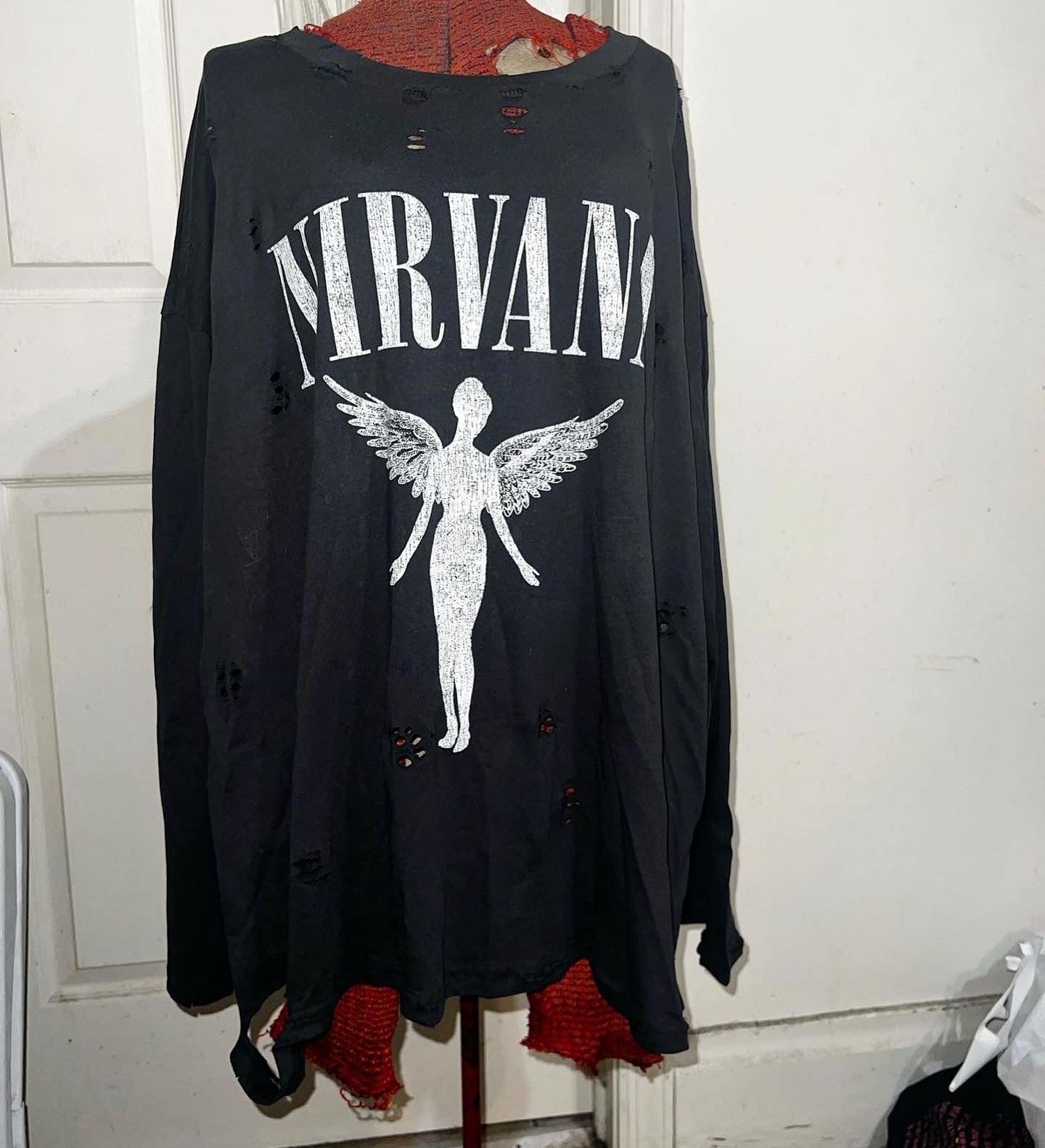 Nirvana Long Sleeve Oversized Shirt