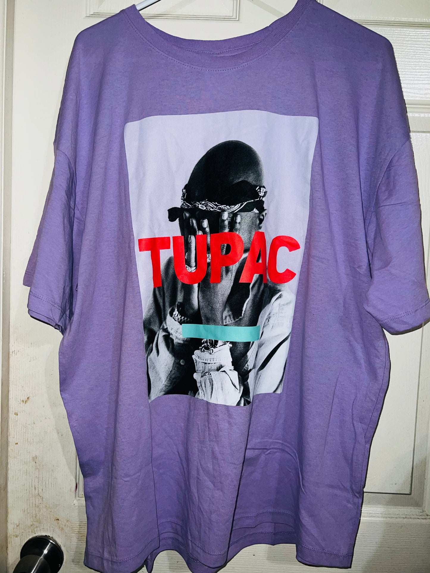 Tupac Oversized Distressed Tee