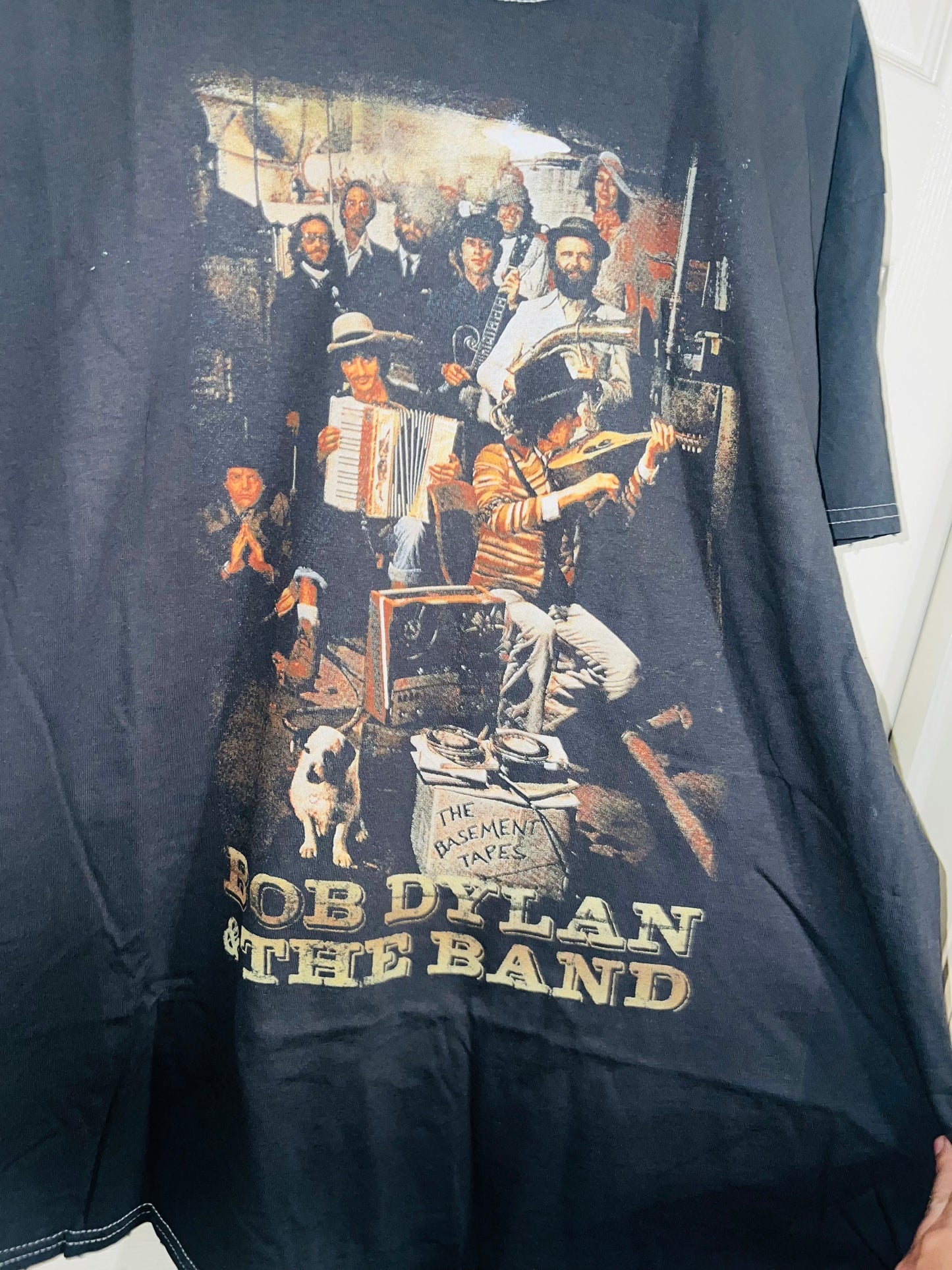 Bob Dylan and the Band Oversized Distressed Tee