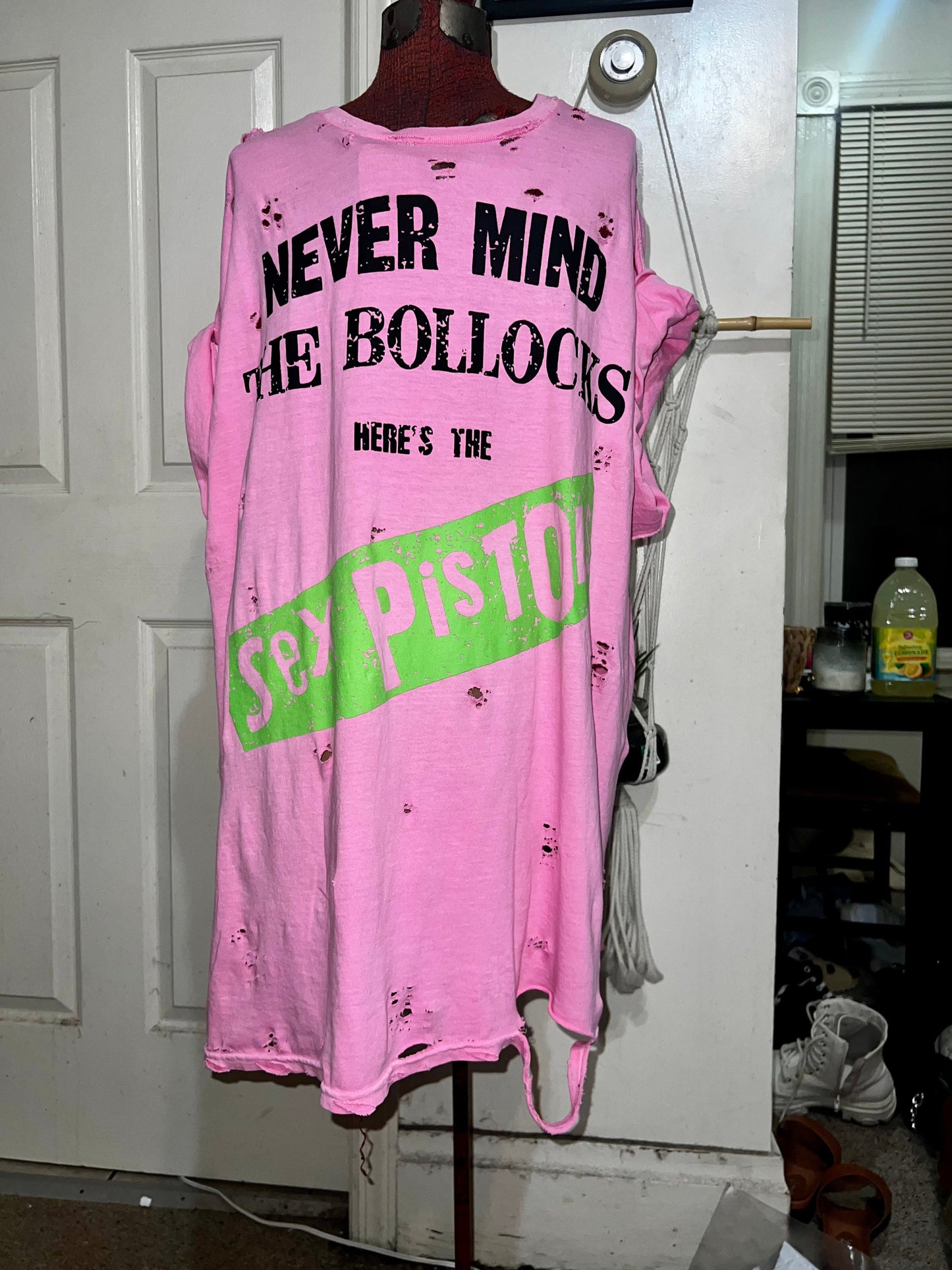 The Sex Pistols Oversized Distressed Tee/Dress