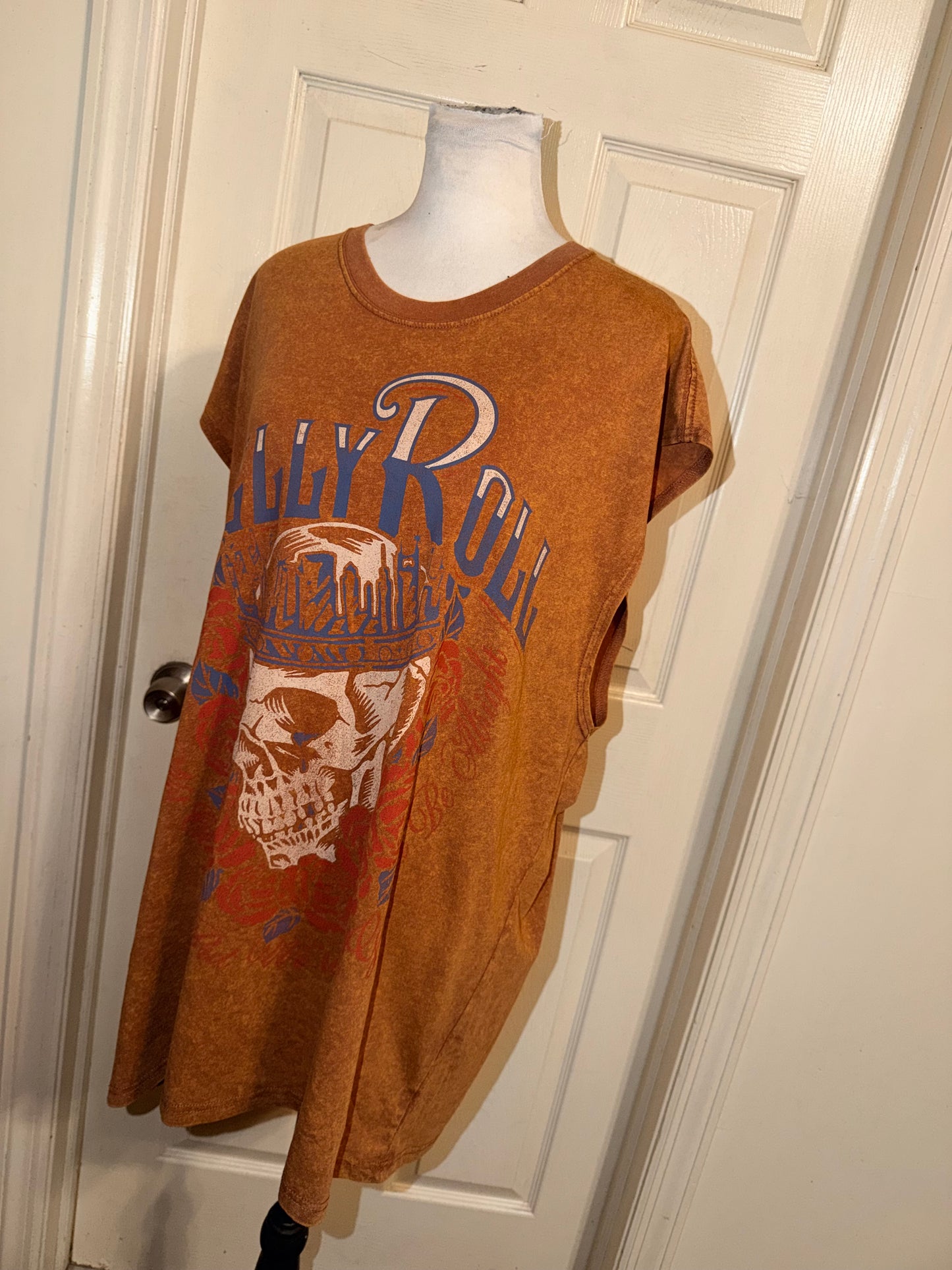 Jelly Roll Double Sided Oversized Distressed Tank