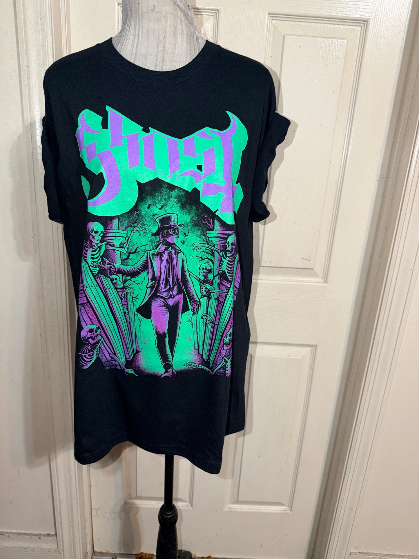 Ghost Oversized Distressed Tee