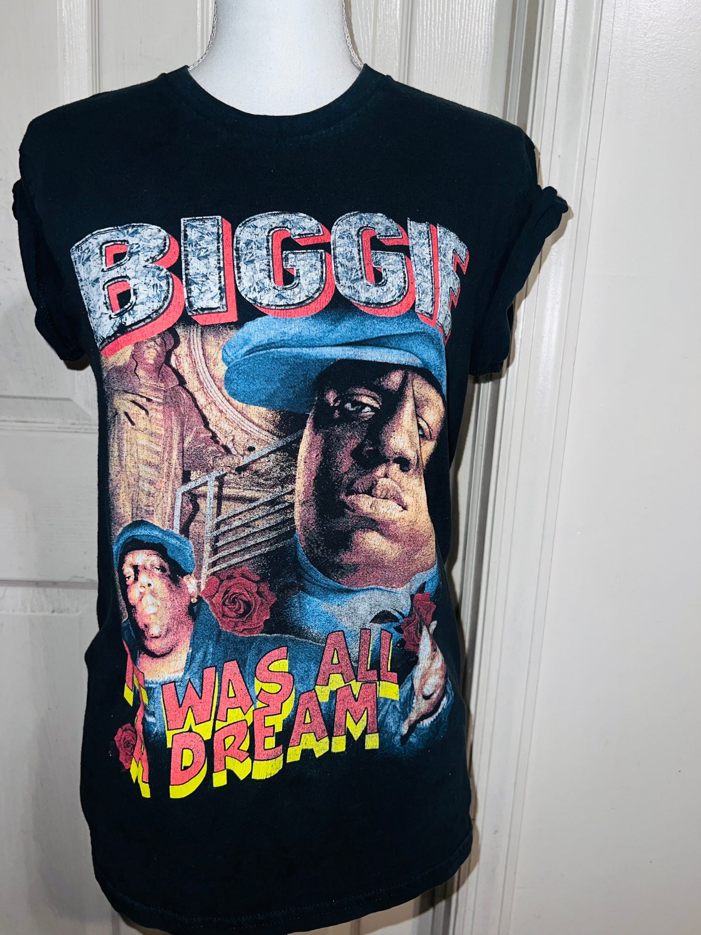 Biggie Smalls Oversized Distressed Tee