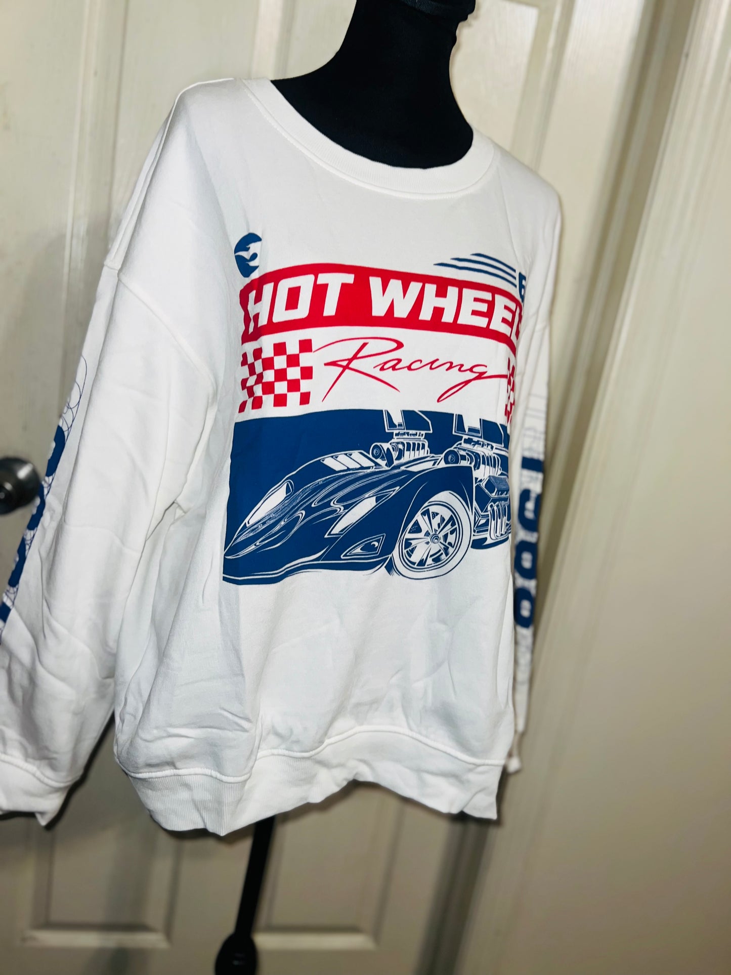 Hot Wheels Oversized Distressed Sweatshirt