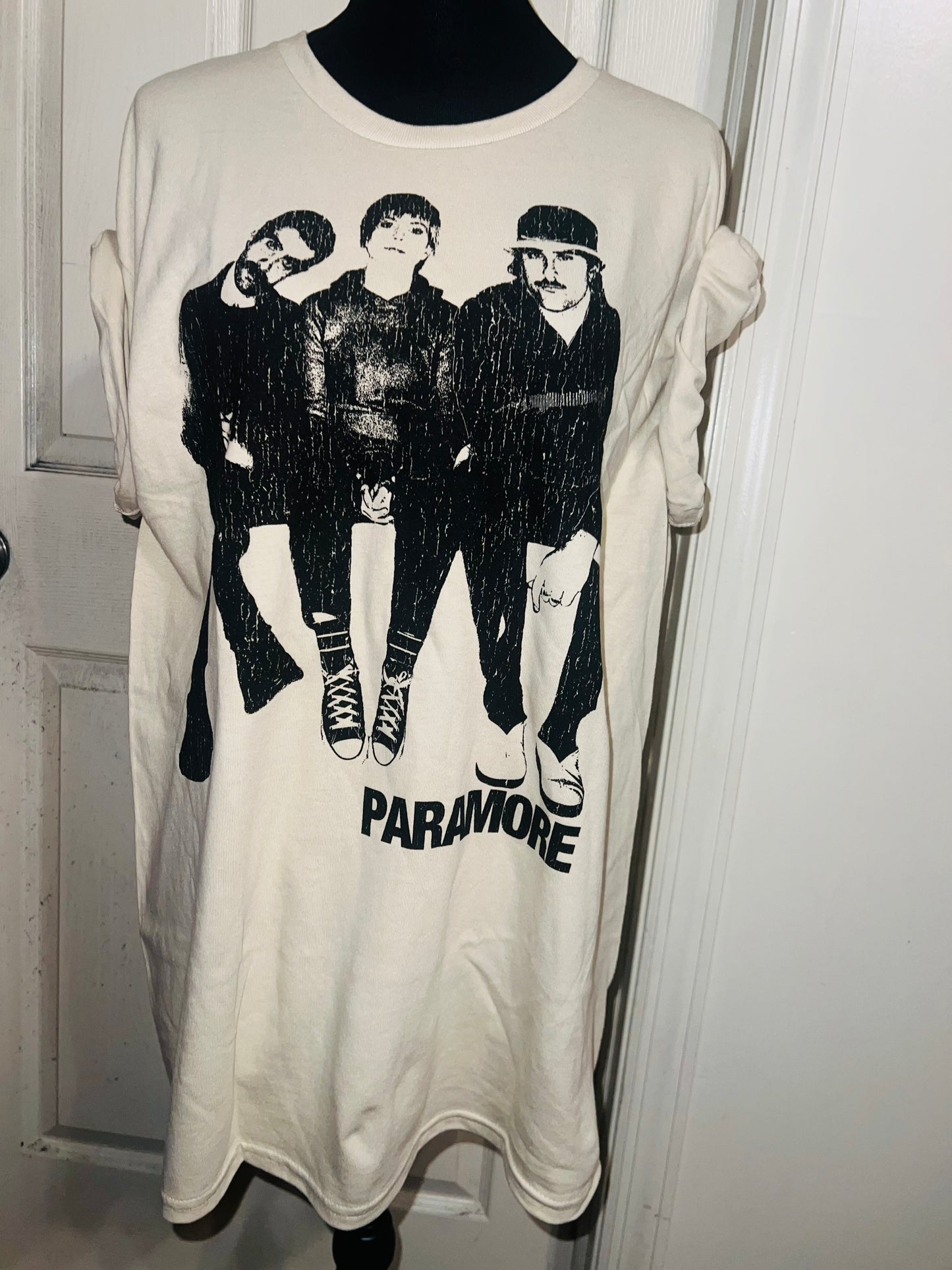 Paramore Oversized Distressed Tee