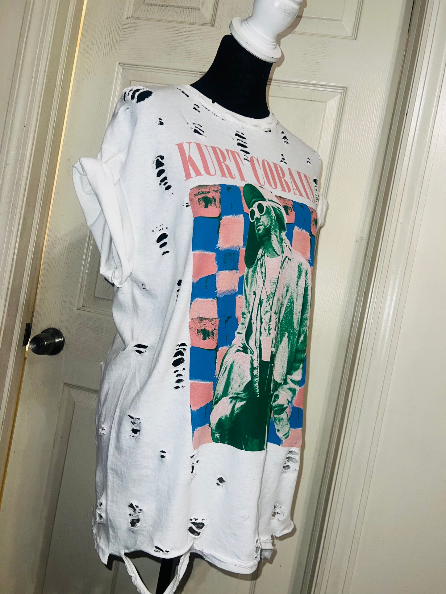 Kurt Cobain Oversized Distressed Tee