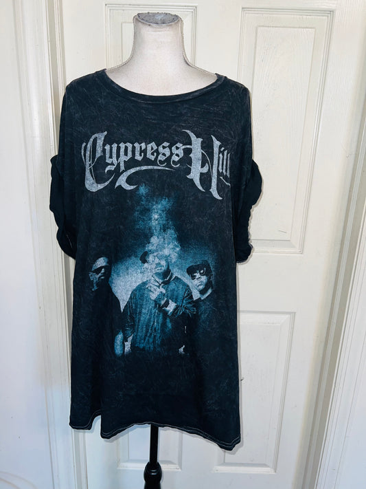 Cypress Hill Double Sided Oversized Distressed Tee